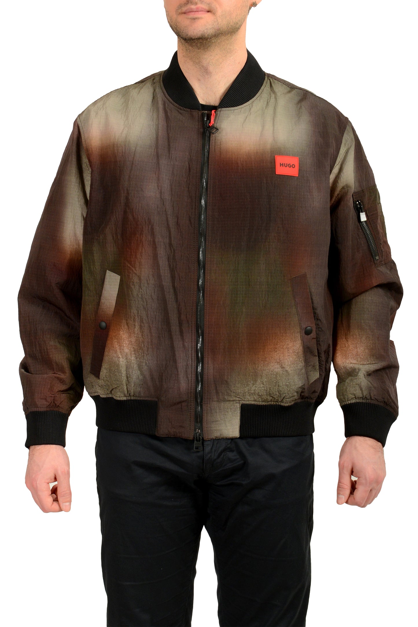 Hugo Boss "Byler2321" Water Repellent Full Zip Bomber Jacket US XS IT 46
