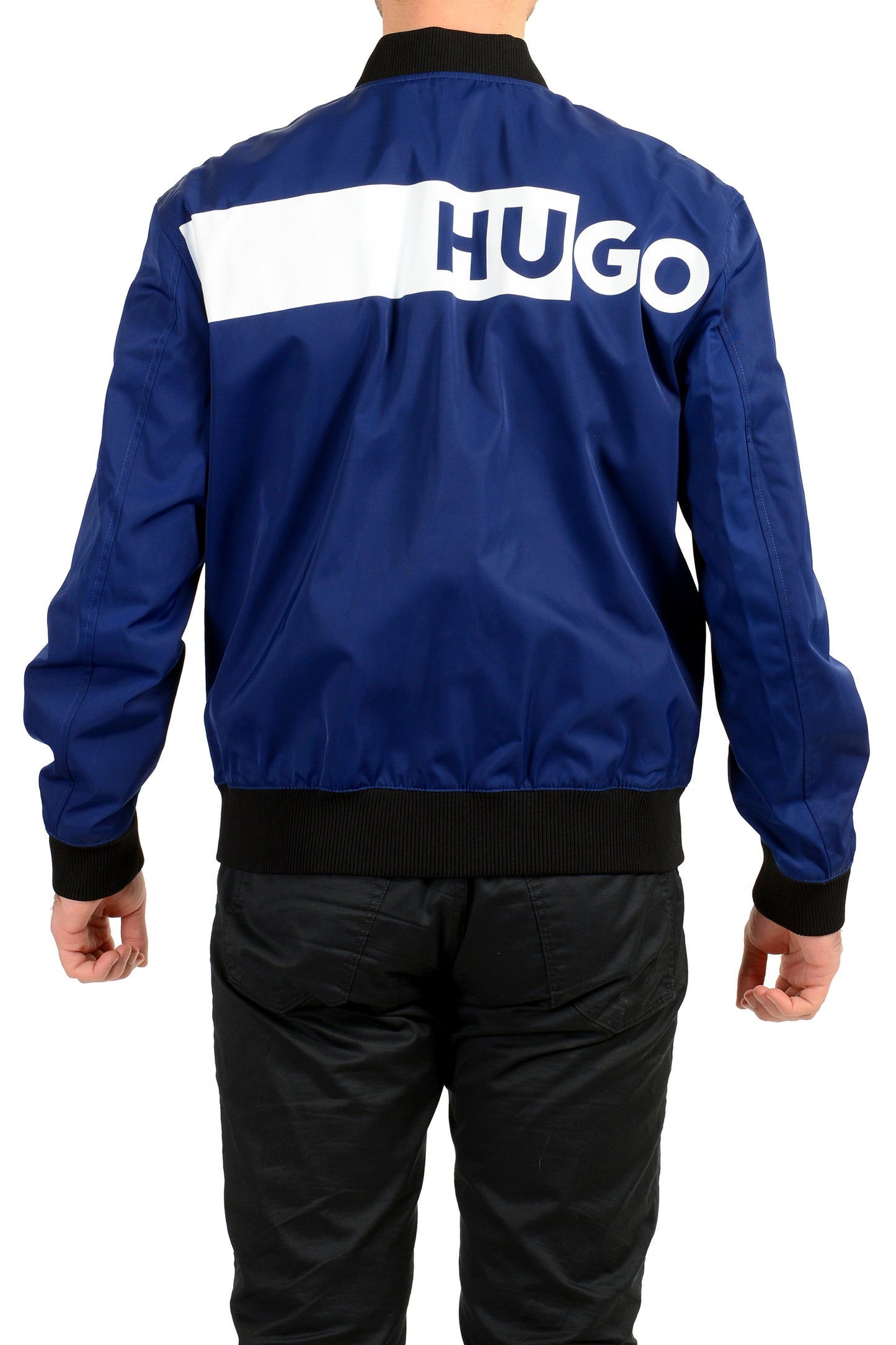 Hugo Boss "Boris2241_Macy's" Water Repellent Full Zip Bomber Jacket US M IT 50