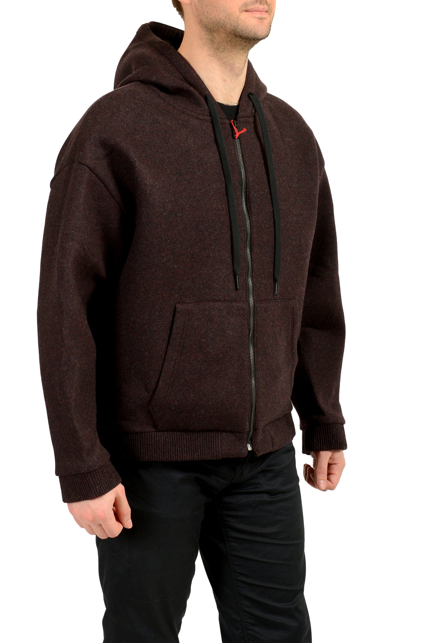 Hugo Boss "Hootailored244X_ALL" Modern Fit Wool Hooded Jacket US M IT 50