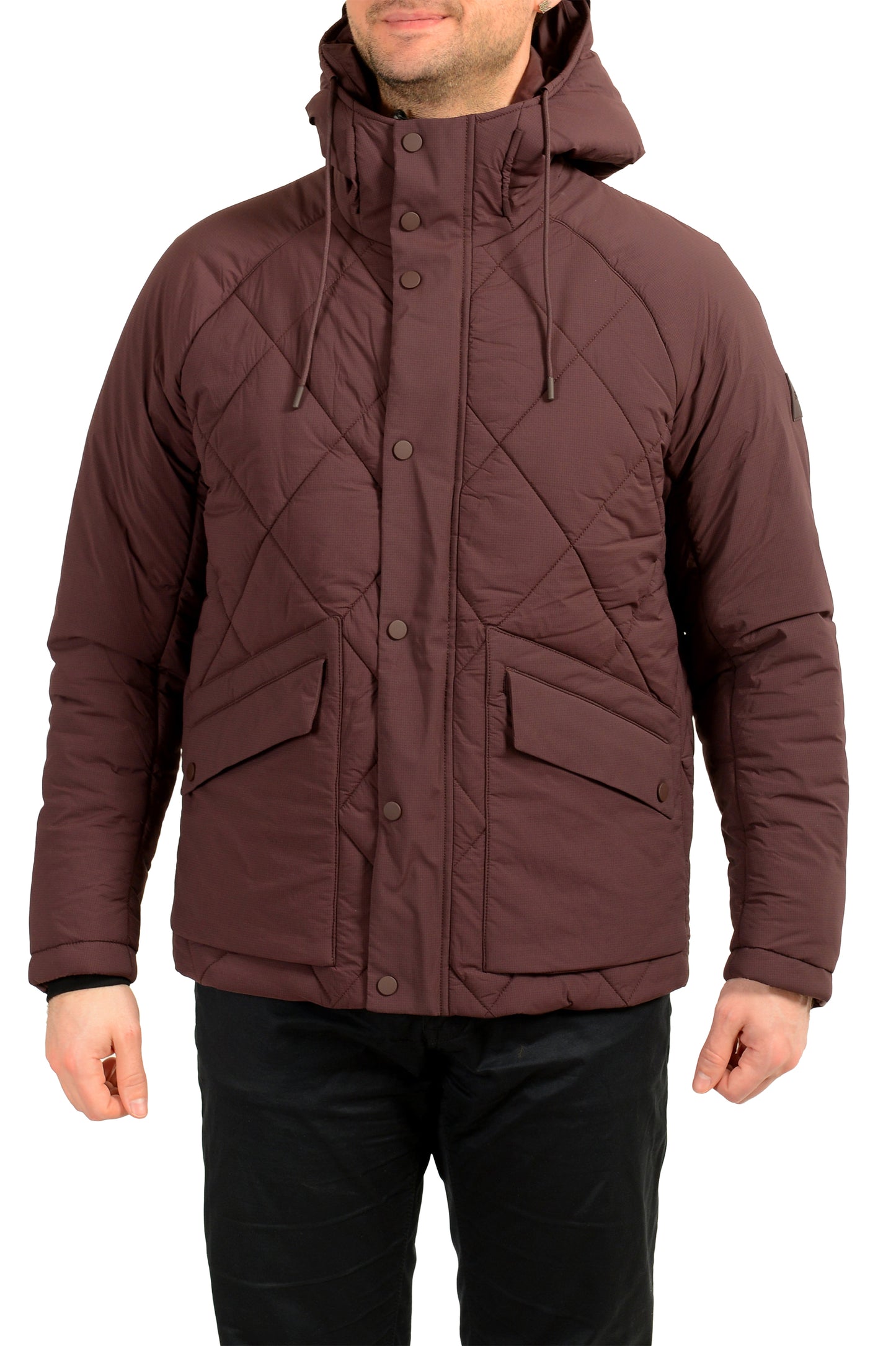 Hugo Boss "P-Cixus" Purple Insulated Hooded Parka Coat US 38R IT 48R