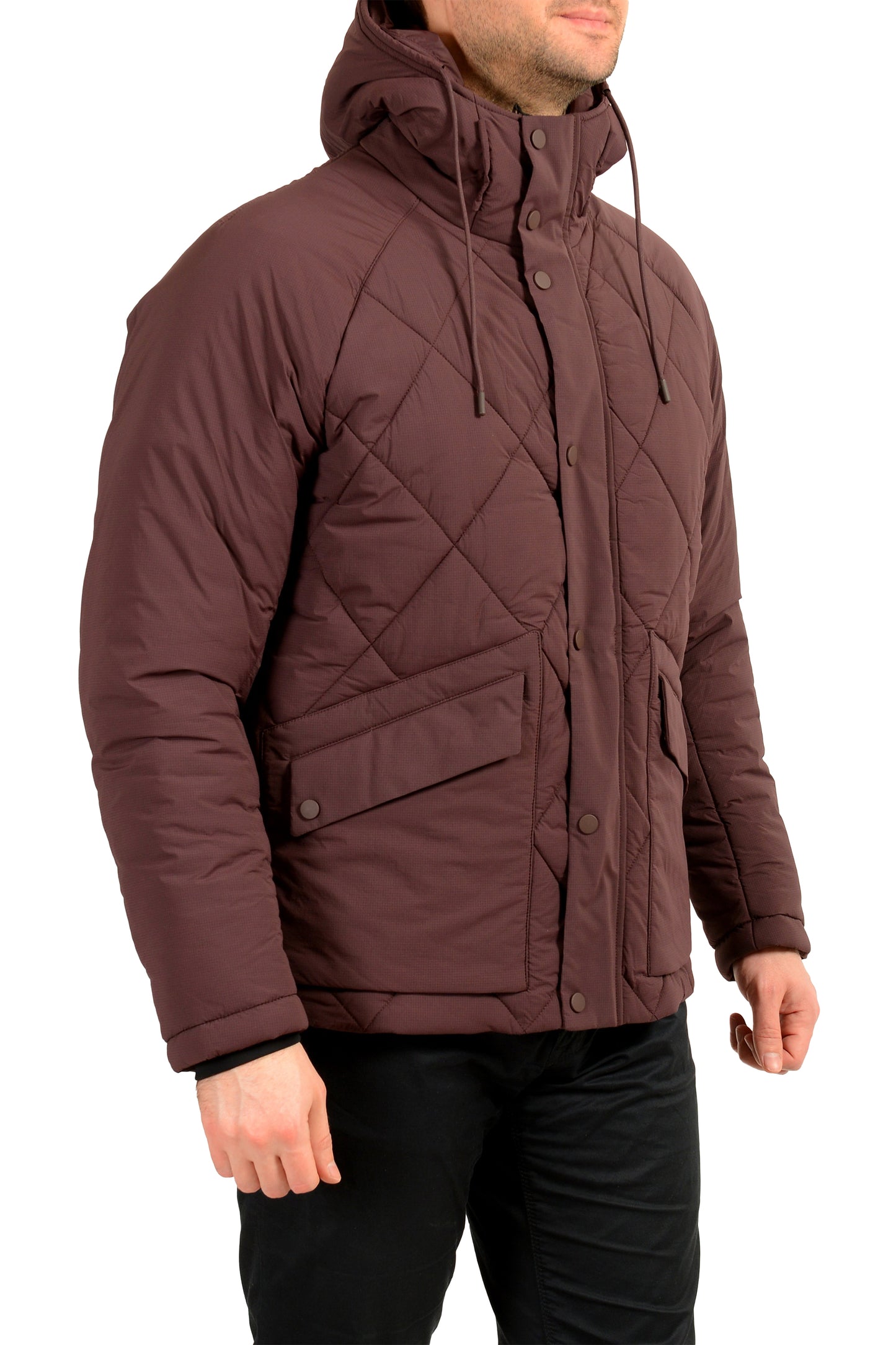 Hugo Boss "P-Cixus" Purple Insulated Hooded Parka Coat US 38R IT 48R