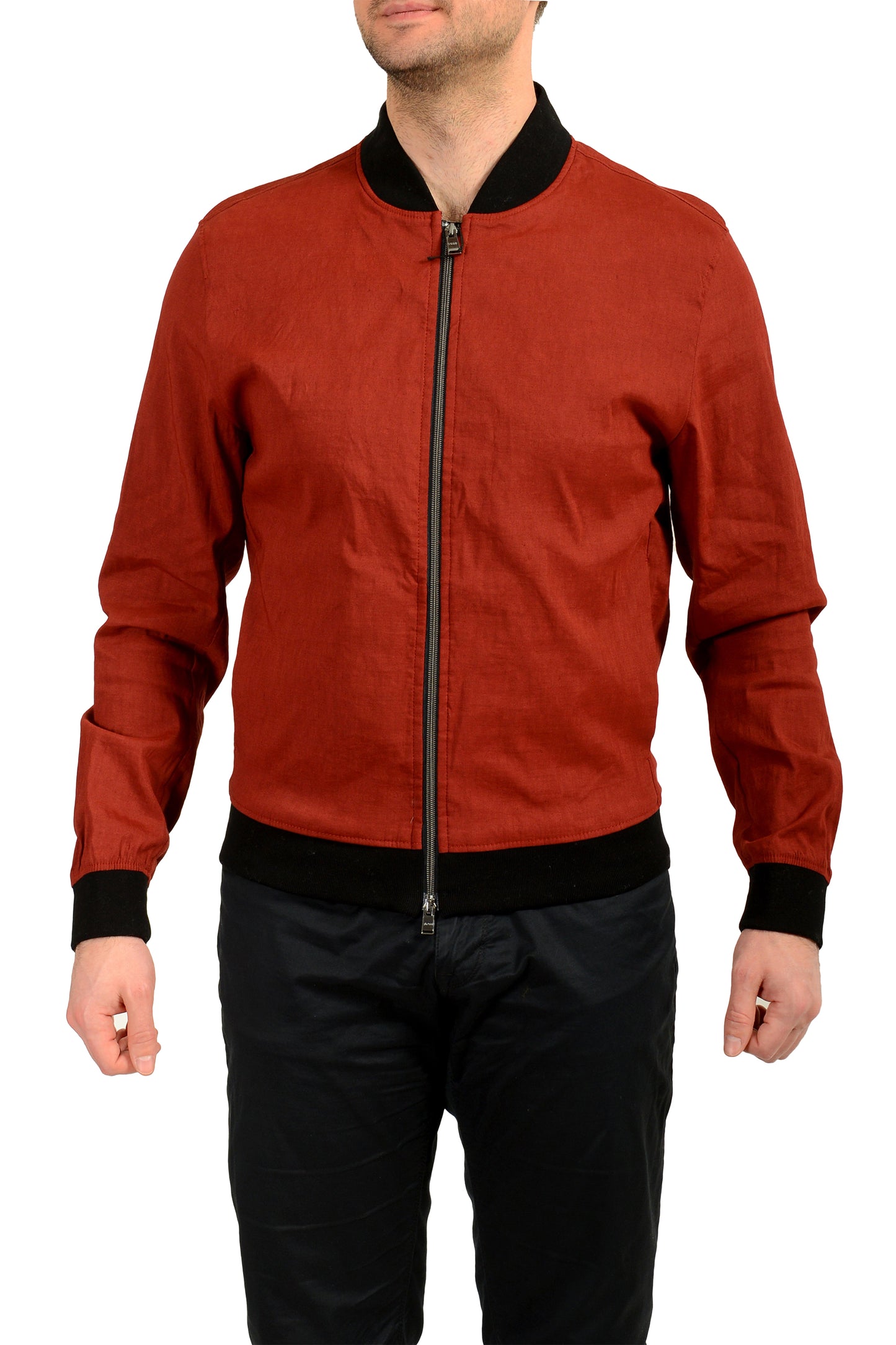 Hugo Boss "P-Hanry-BMB-WG-242" Slim Fit Full Zip Bomber Jacket US 38R IT 48R