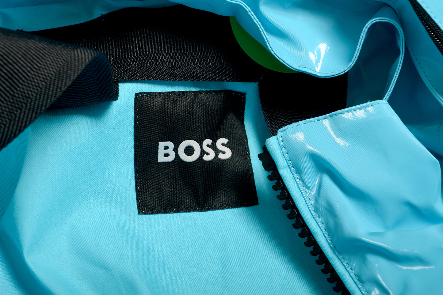Hugo Boss "Castion" Aqua Blue Water Repellent Rain Jacket US 38R IT 48R