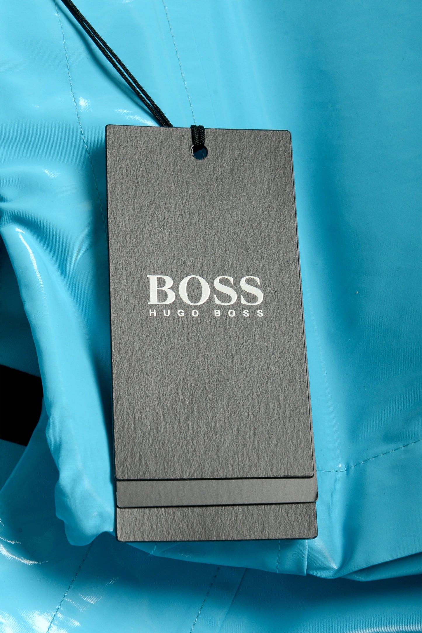 Hugo Boss "Castion" Aqua Blue Water Repellent Rain Jacket US 38R IT 48R