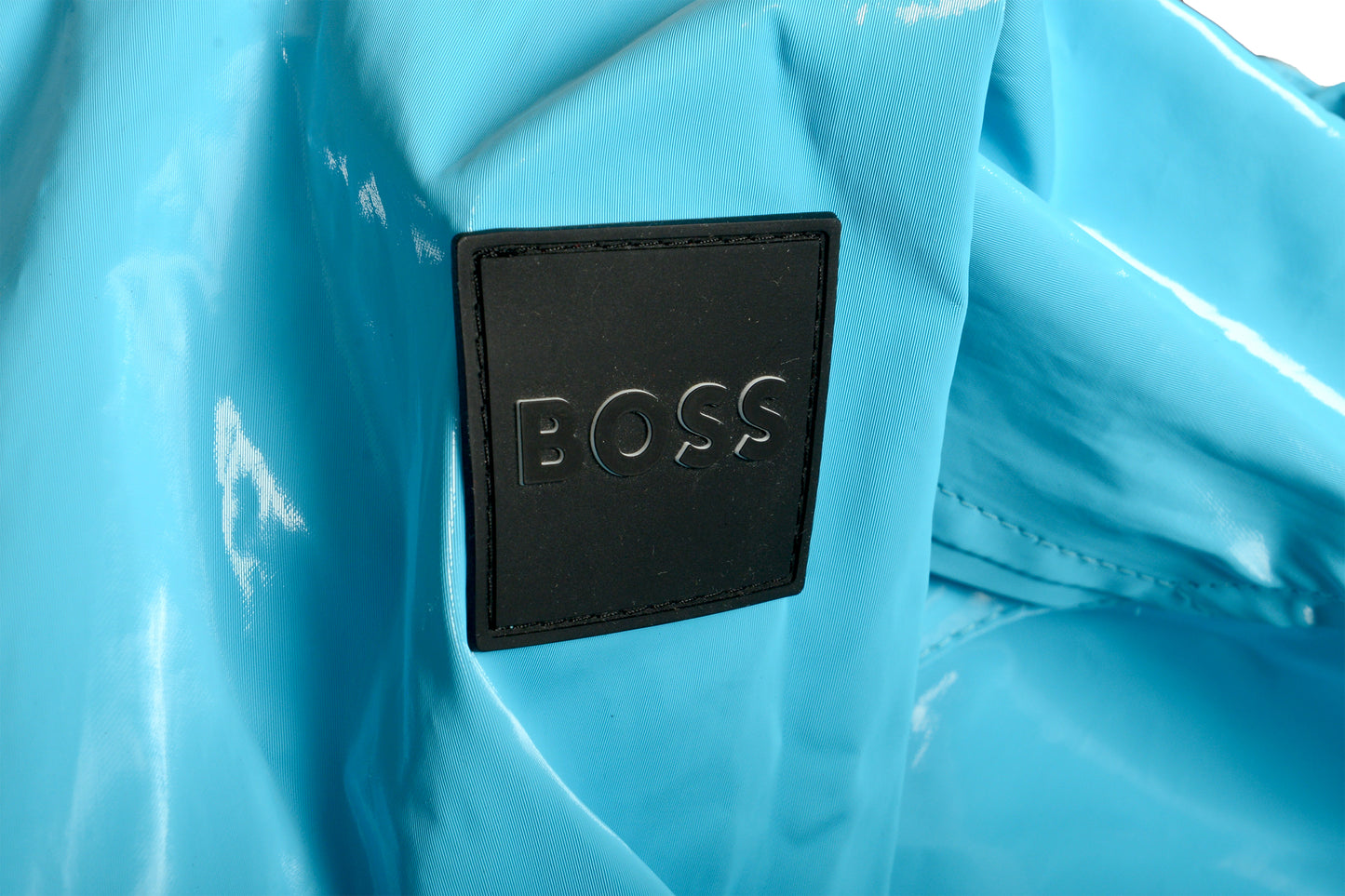 Hugo Boss "Castion" Aqua Blue Water Repellent Rain Jacket US 38R IT 48R