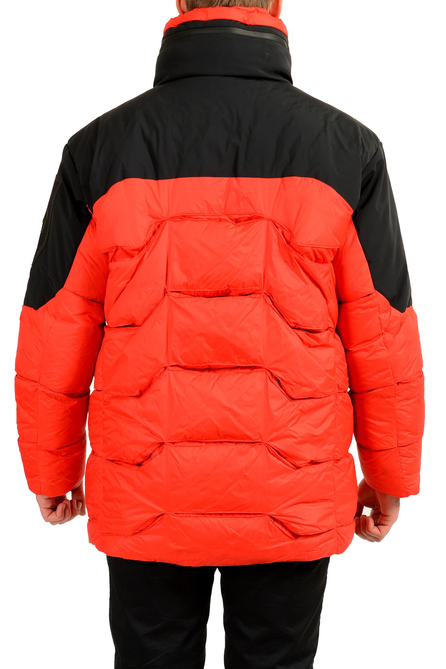 Hugo Boss "J-Stuart" Red Down Hooded Snowdome Parka Jacket Coat US M IT 50
