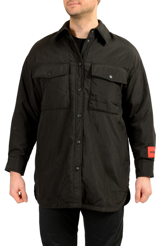 Hugo Boss "Fabrica-1" Black Insulated Windbreaker Jacket US S IT 48