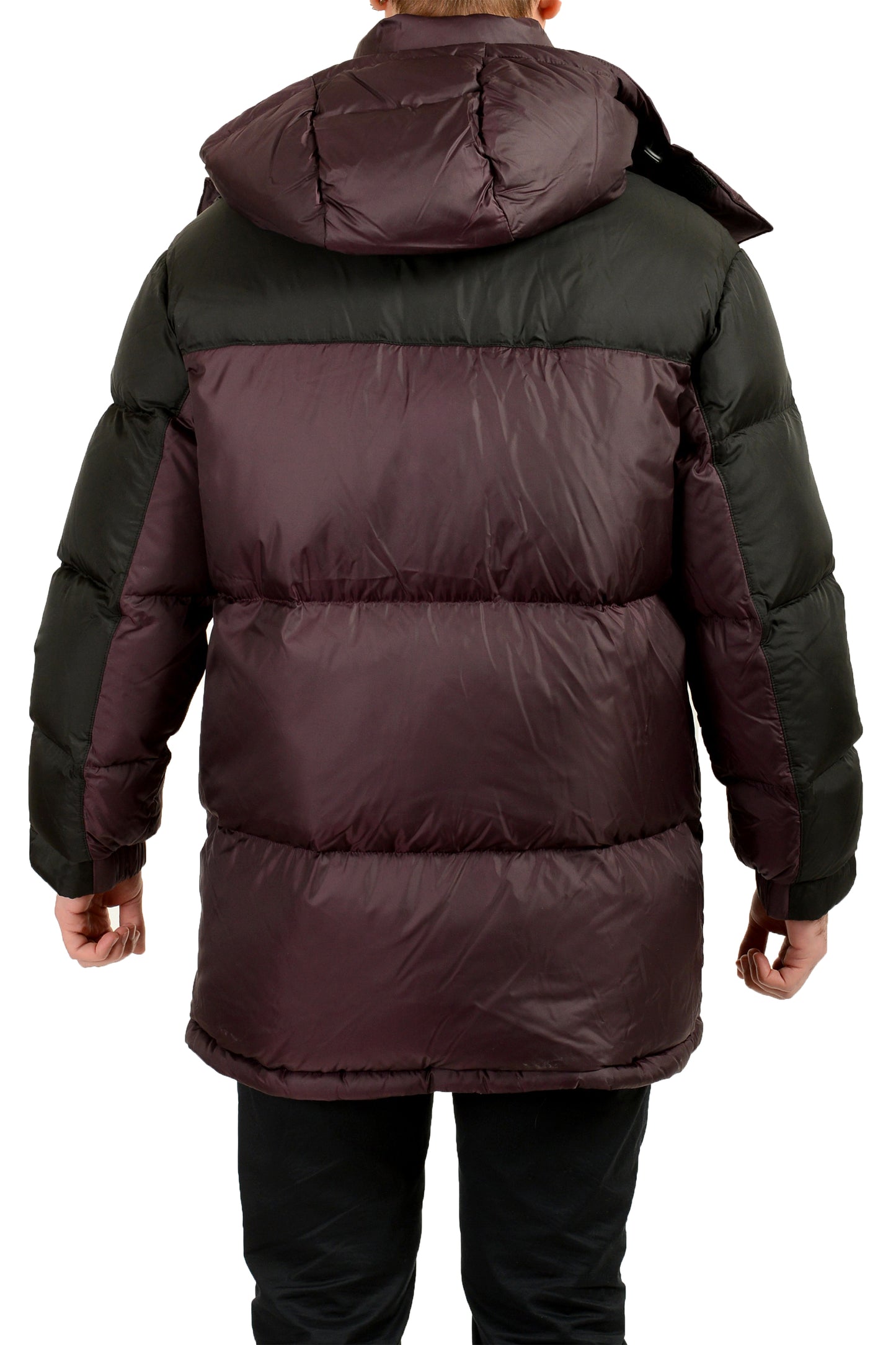 Hugo Boss "Melmus2341" Purple Down Hooded Parka Jacket Coat US M IT 50