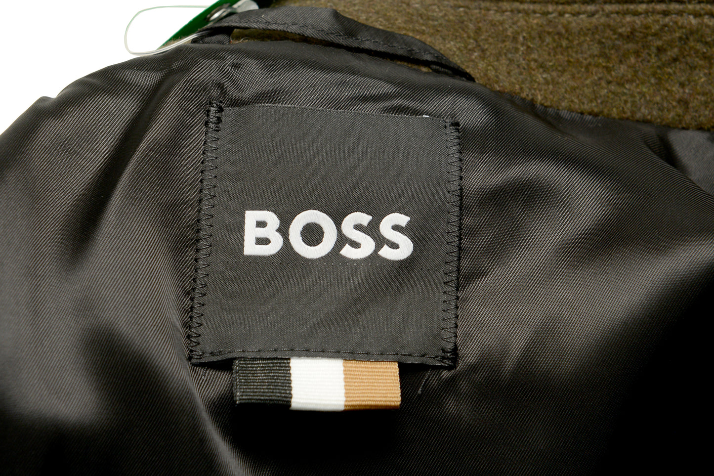Hugo Boss "C-Clark-OS-244" Green Wool Button Down Coat US 38R IT 48R