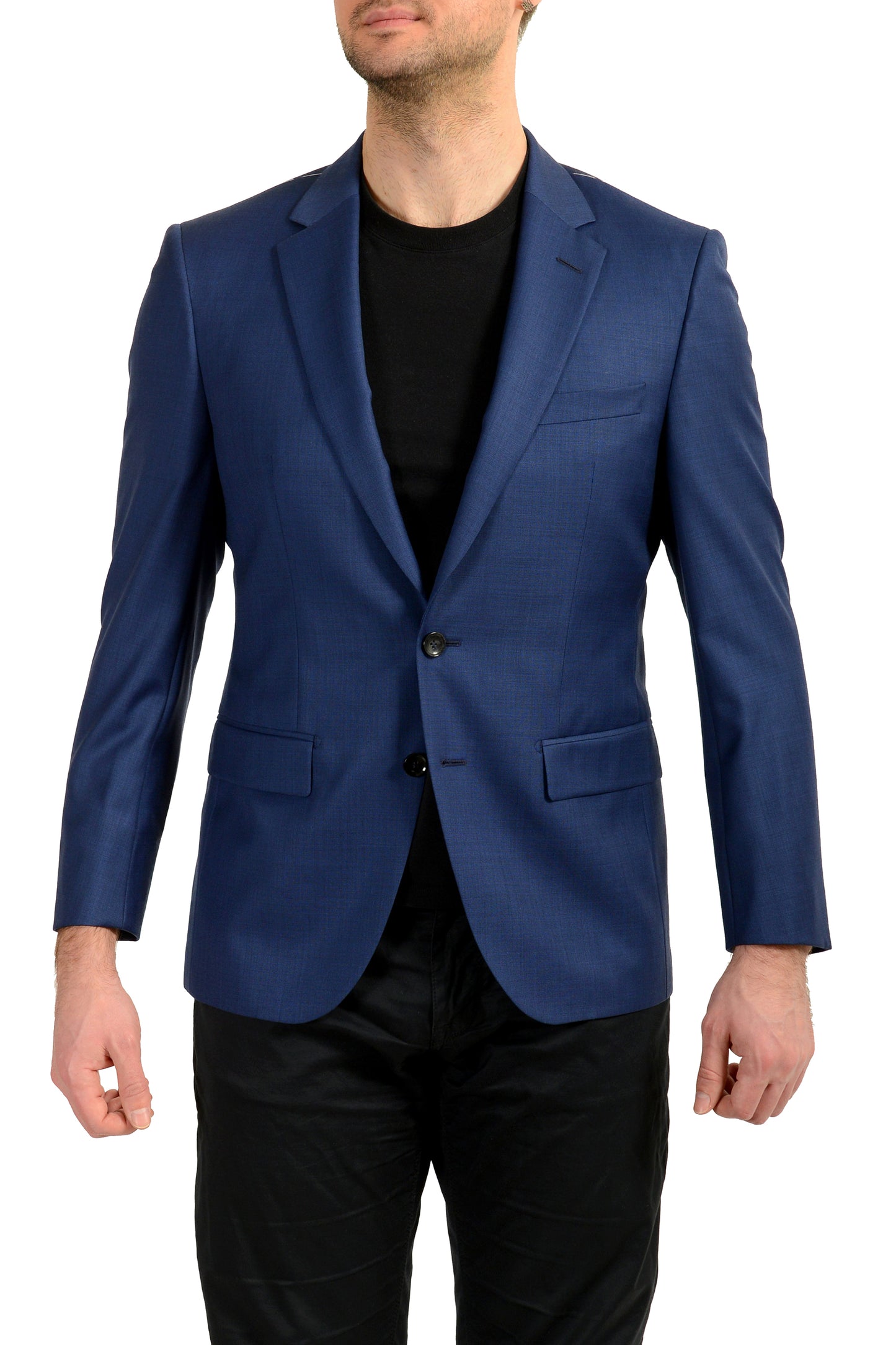 Hugo Boss Men's "T-Harvers4/Glover3" Slim Fit 100% Wool Blazer US 38S IT 48S