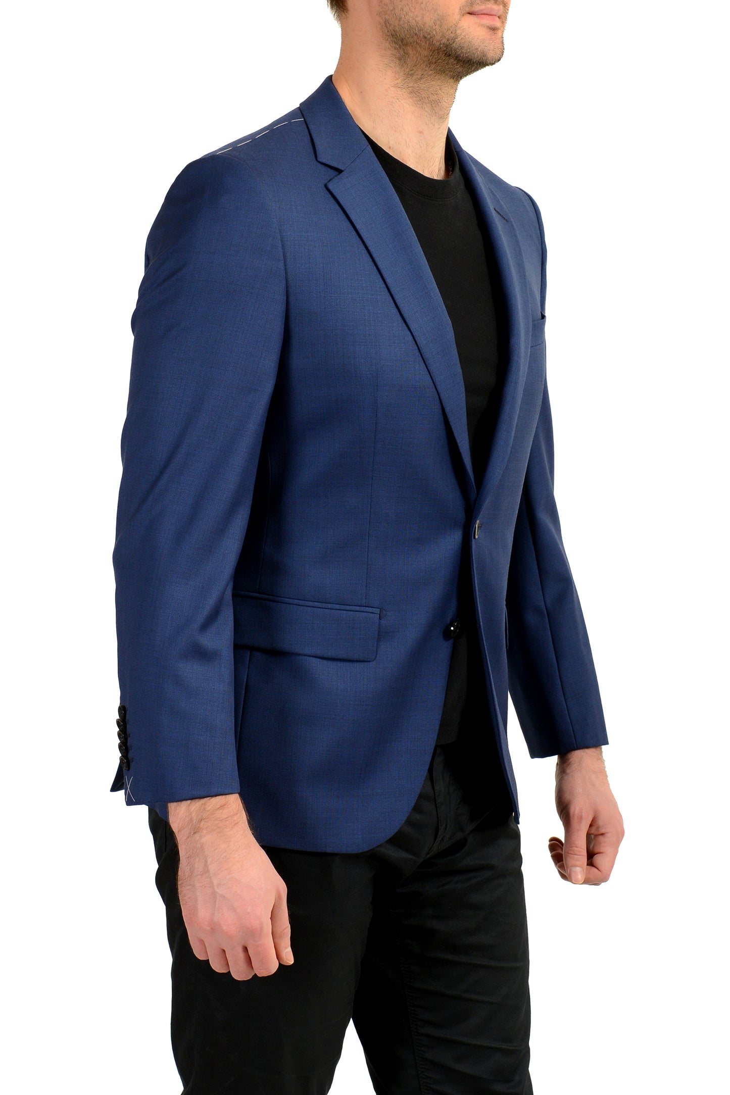 Hugo Boss Men's "T-Harvers4/Glover3" Slim Fit 100% Wool Blazer US 38S IT 48S