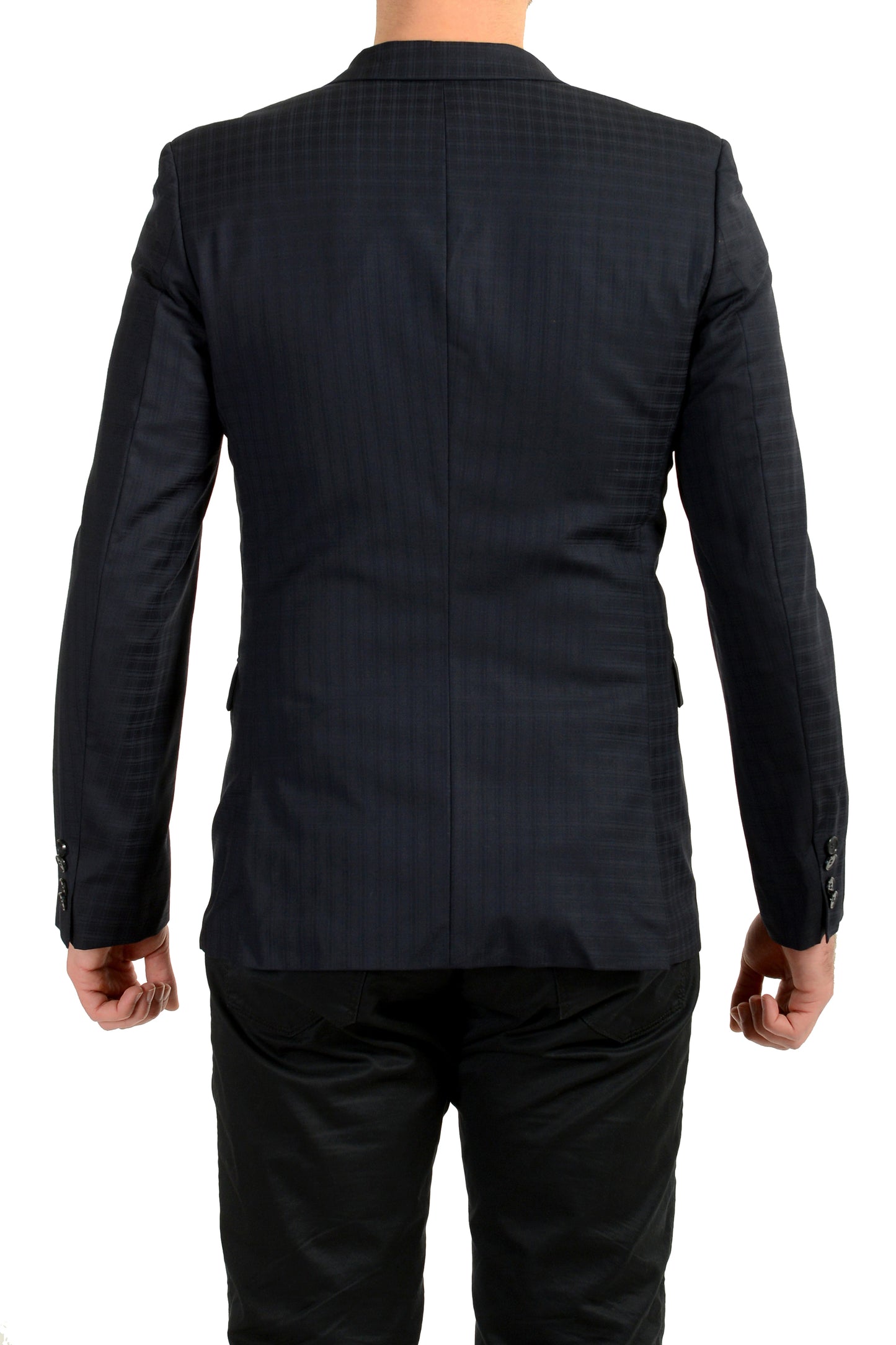Hugo Boss Men's "Astian/Hets" Plaid 100% Wool Two Button Blazer US 38R IT 48R