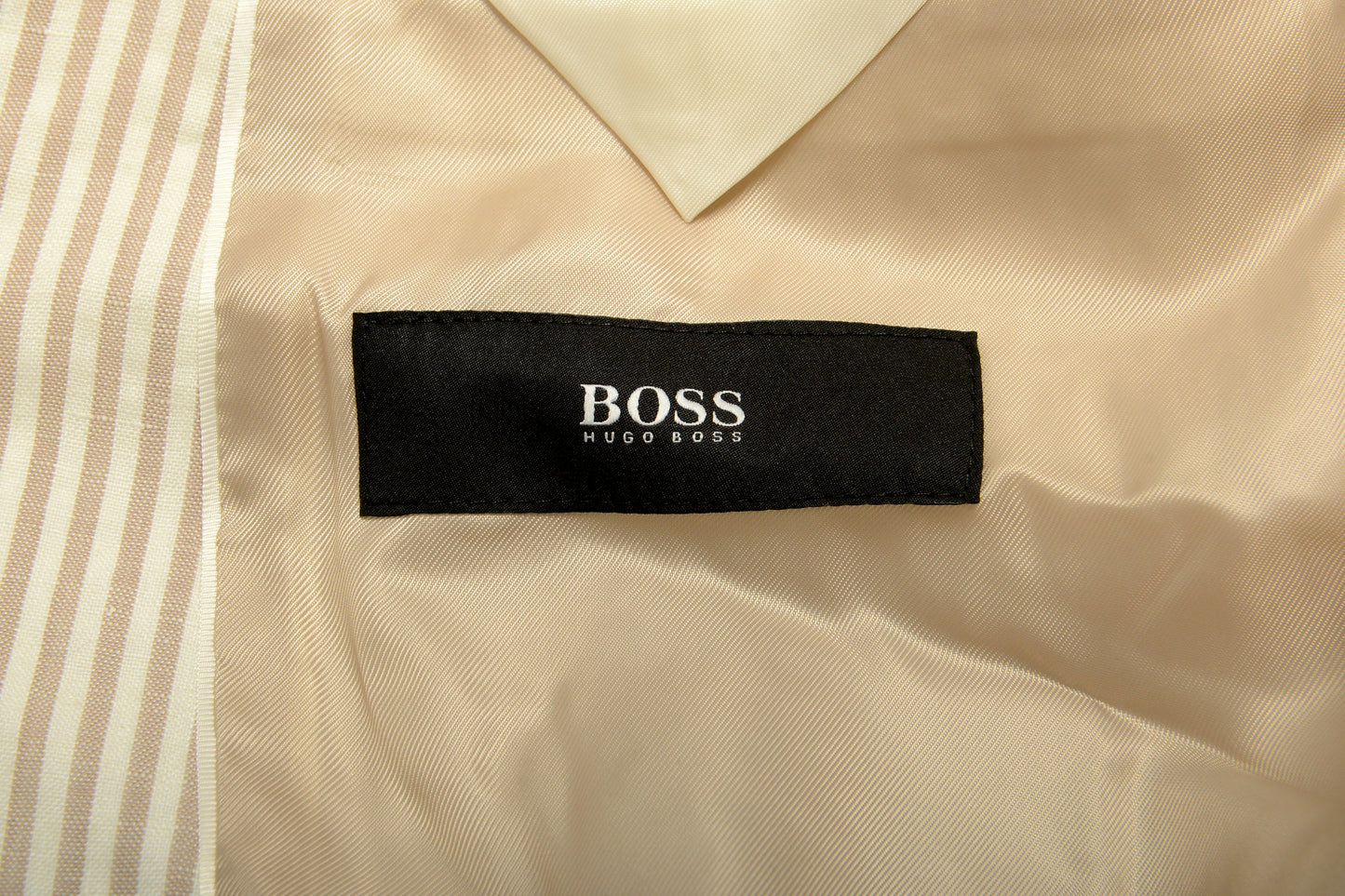 Hugo Boss Men's "Janson3" Striped Linen Wool Two Button Blazer US 38R IT 48R