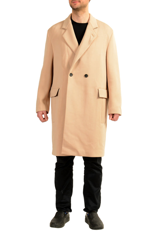 Hugo Boss "Malio2411" Beige Double Breasted Coat US 38R IT 48R