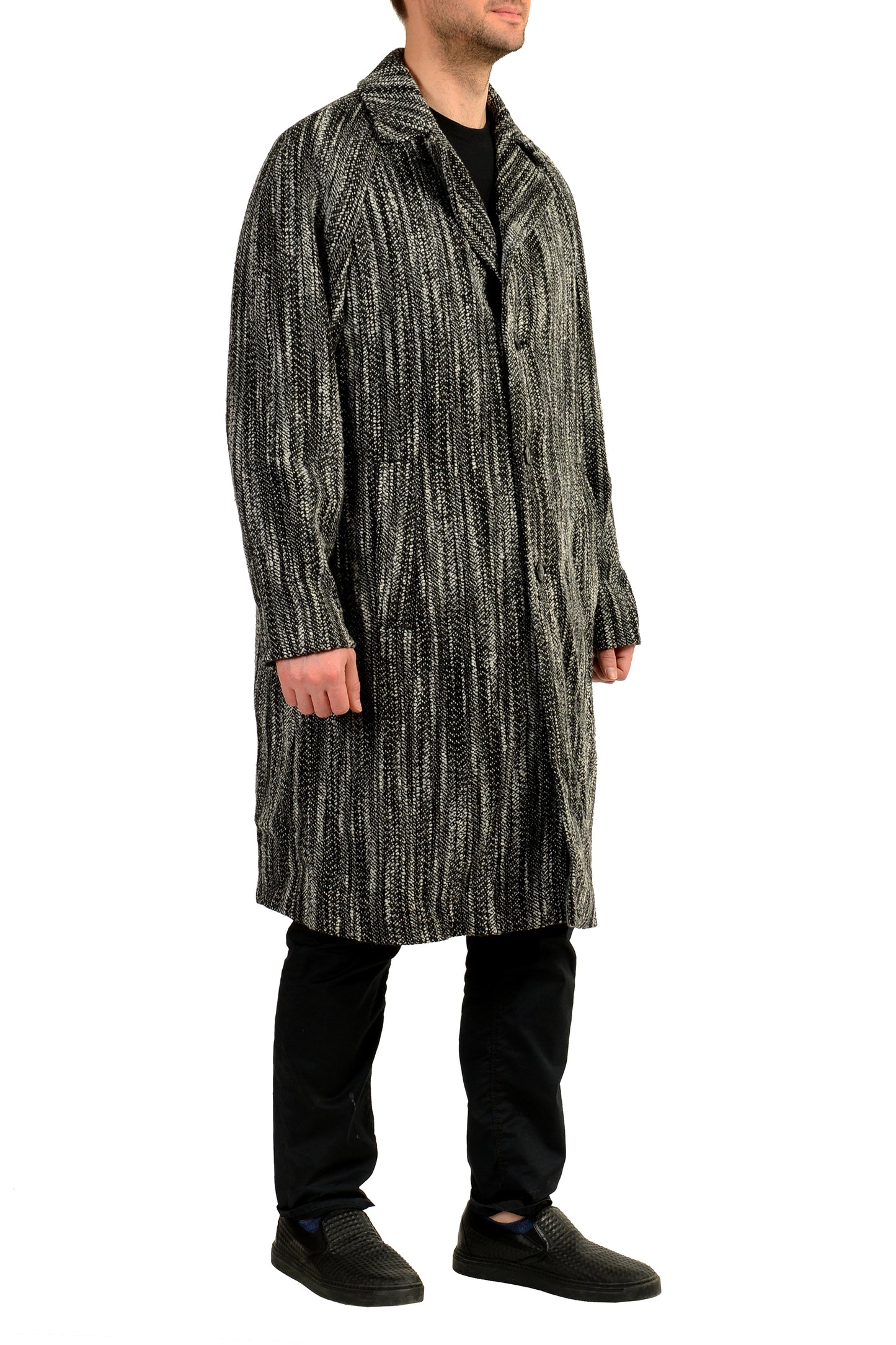 Hugo Boss "C-Cale-lnpad-244" Wool Coat With Detachable Vest US 38R IT 48R