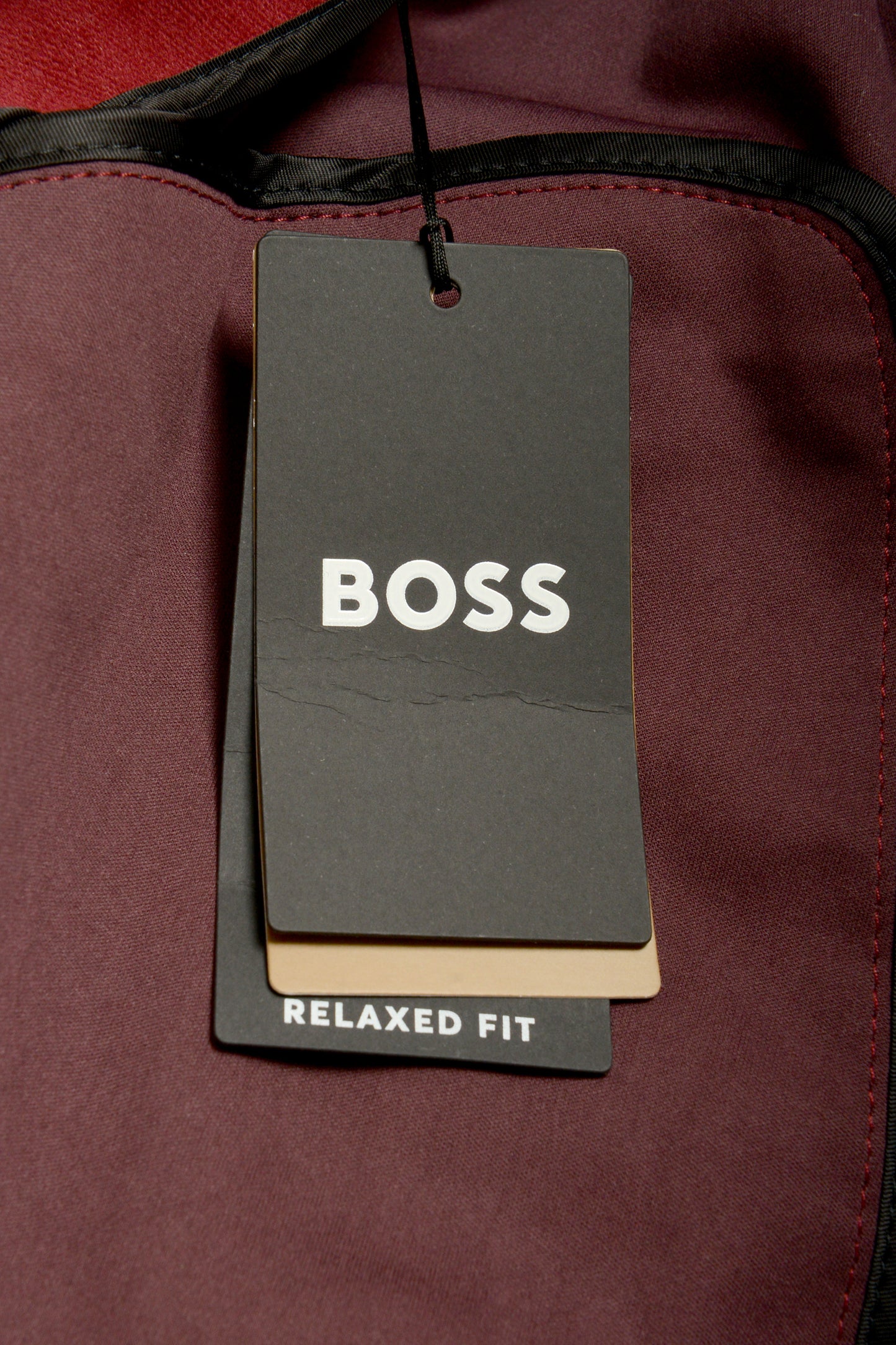 Hugo Boss "C-Jared-243" Vine Red Button Down Coat US 38R IT 48R