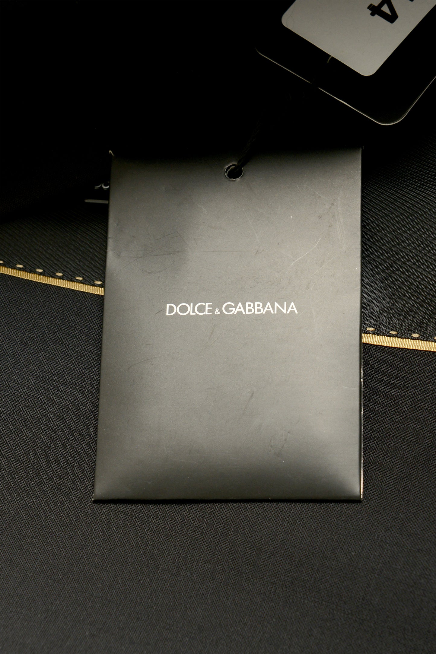 Dolce & Gabbana Men's "Gold" Black Wool Two Button Suit US 46R IT 56R