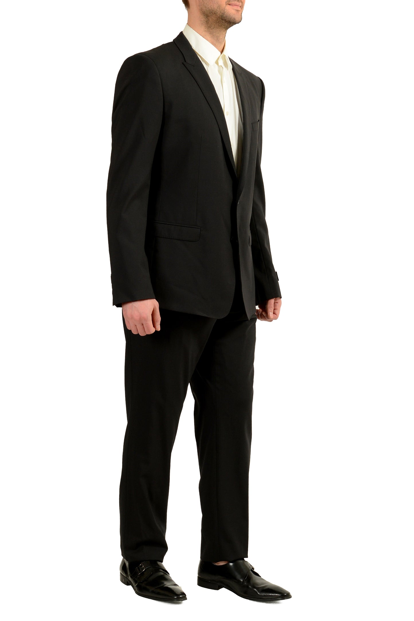 Dolce & Gabbana Men's "Gold" Black Wool Two Button Suit US 46R IT 56R