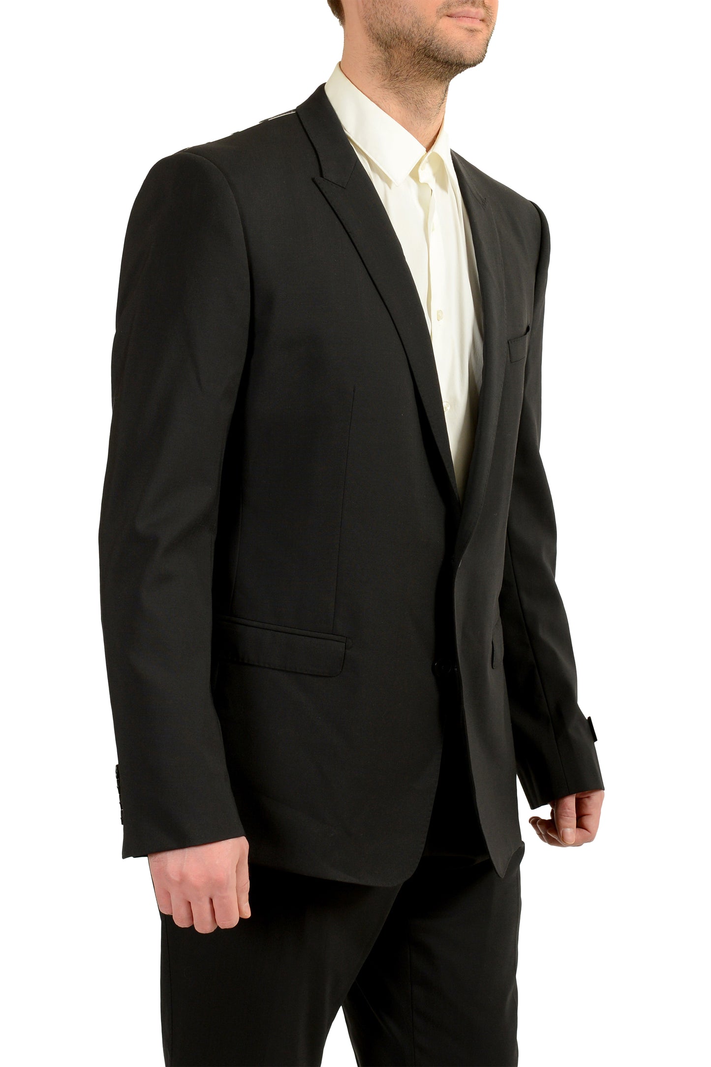 Dolce & Gabbana Men's "Gold" Black Wool Two Button Suit US 46R IT 56R