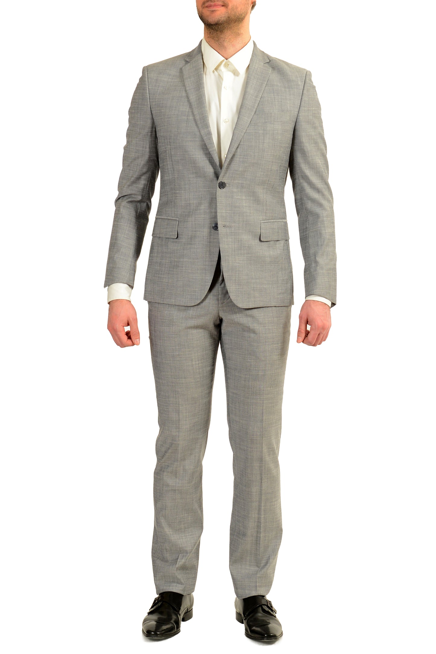 Versace Collection Men's Gray Wool Two Button Suit US 38 IT 48