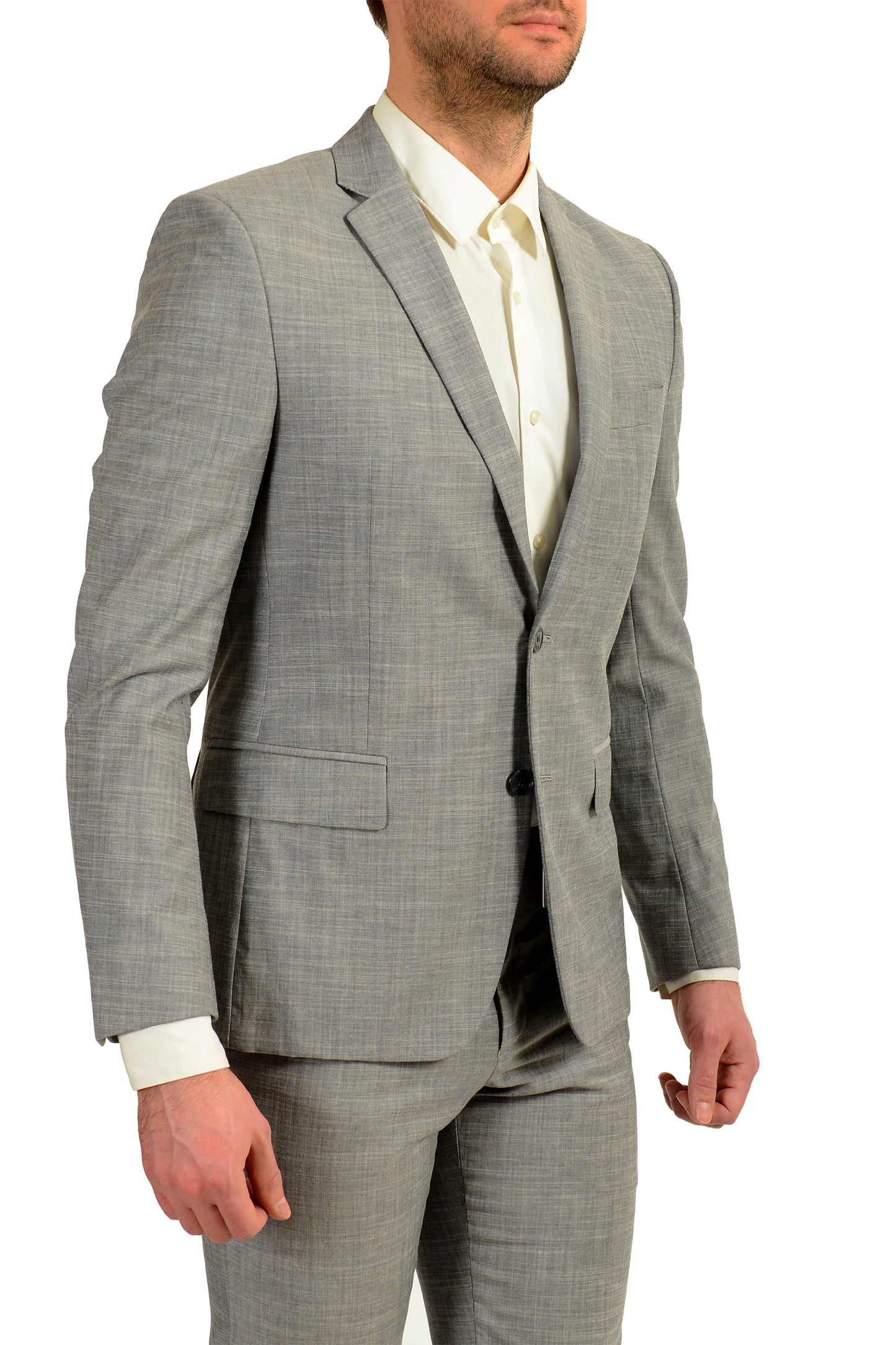 Versace Collection Men's Gray Wool Two Button Suit US 38 IT 48