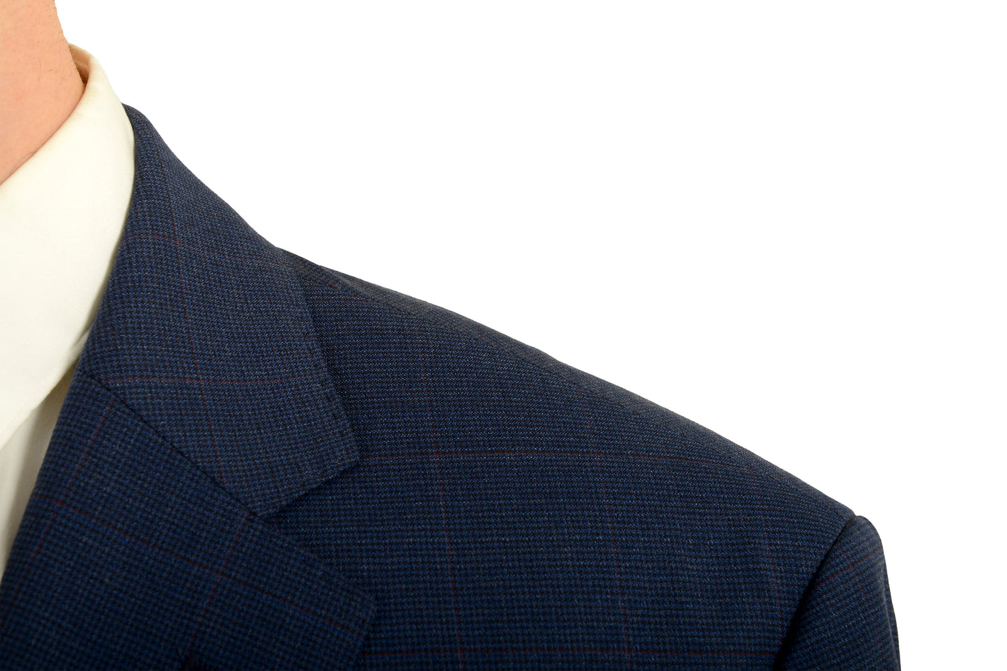 Hugo Boss Men's "Phoenix/Madisen" Comfort Fit Plaid 100% Wool Suit US 46S IT 56S