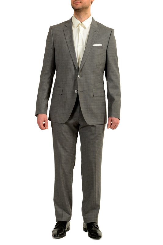 Hugo Boss Men's "Hutson5/Gander2WE" Gray 100% Wool 3 Piece Suit US 42R IT 52R