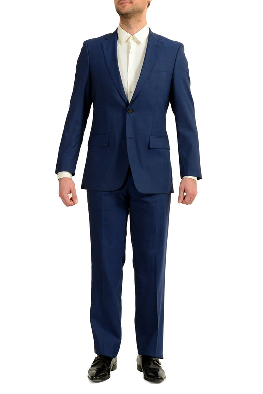 Hugo Boss Men's "C-Pasini/C-Movie" Blue Wool Two Button Suit US 38R IT 48R