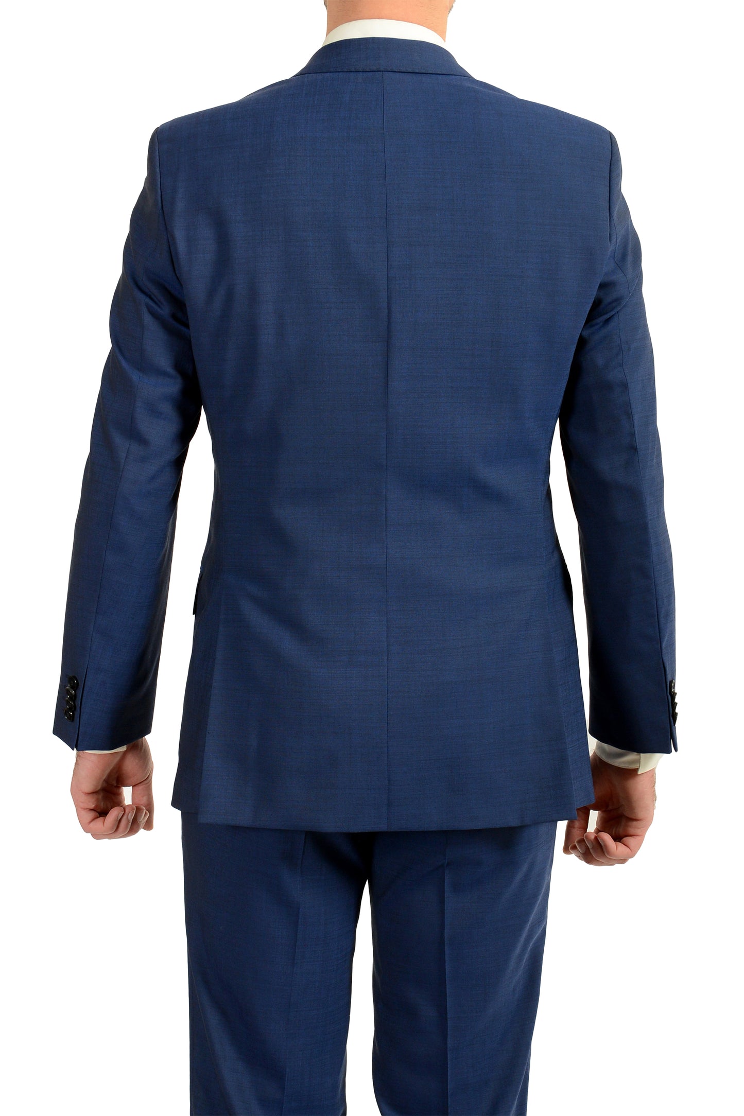 Hugo Boss Men's "C-Pasini/C-Movie" Blue Wool Two Button Suit US 38R IT 48R