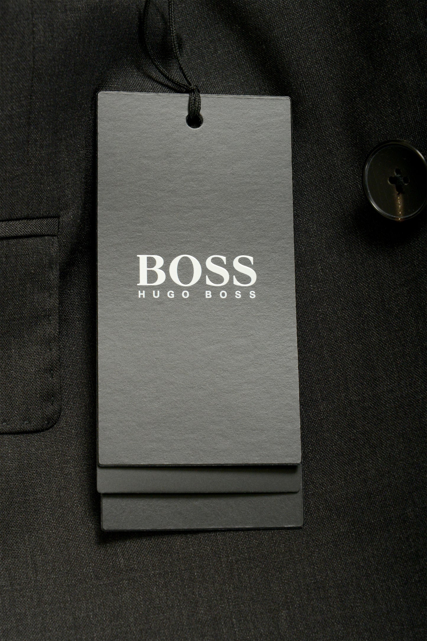 Hugo Boss Men's "Johnstons/Lenon1" Gray 100% Wool Two Button Suit US 42R IT 52R