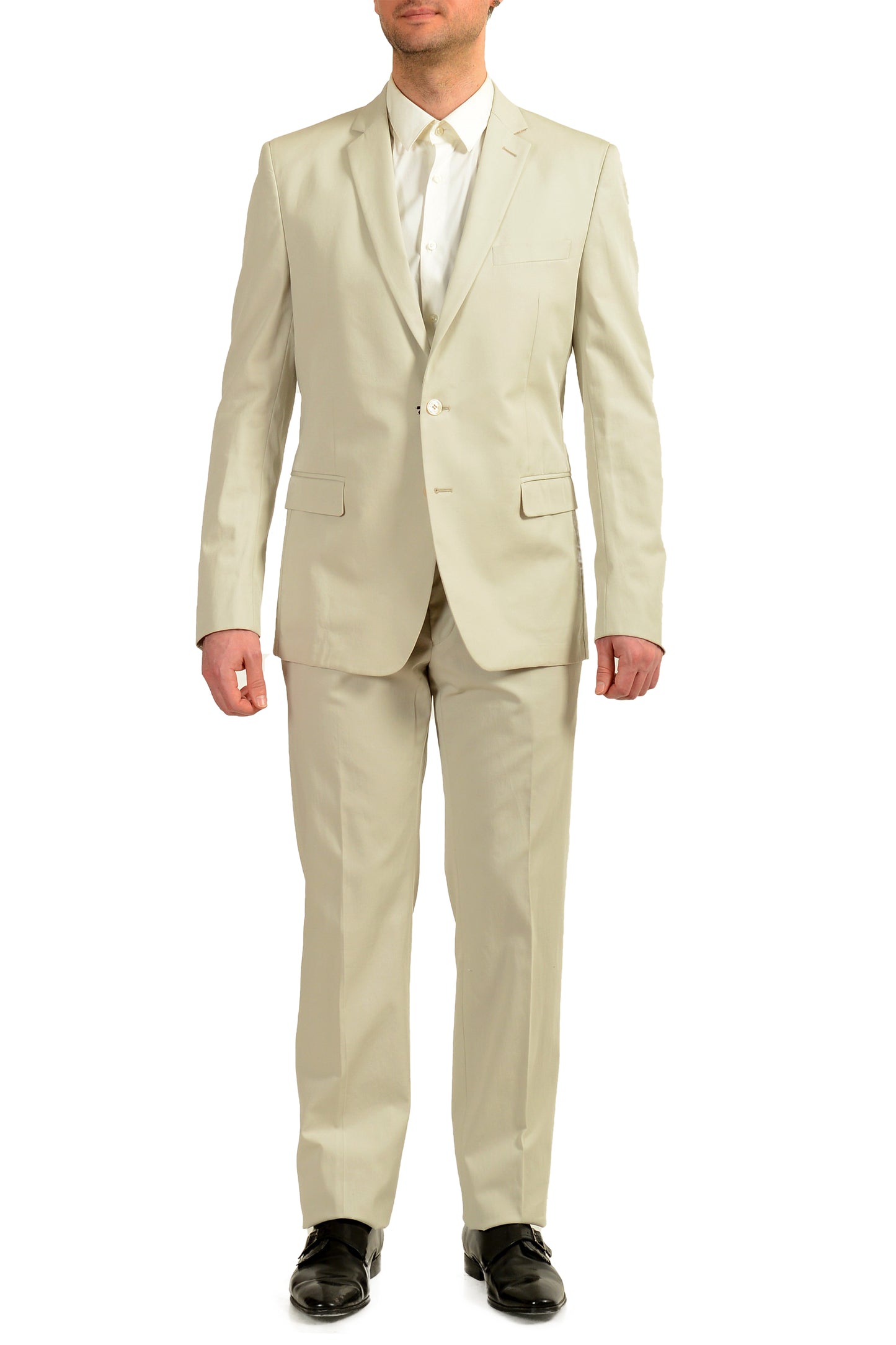 Versace Collection Men's Light Gray Two Button Suit US 42 IT 52