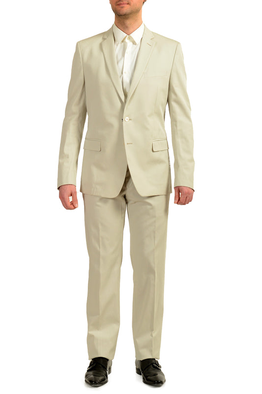 Versace Collection Men's Light Gray Two Button Suit US 42 IT 52