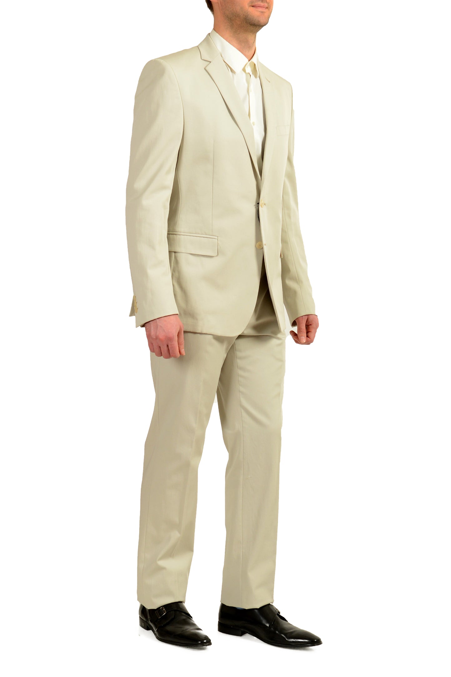 Versace Collection Men's Light Gray Two Button Suit US 42 IT 52