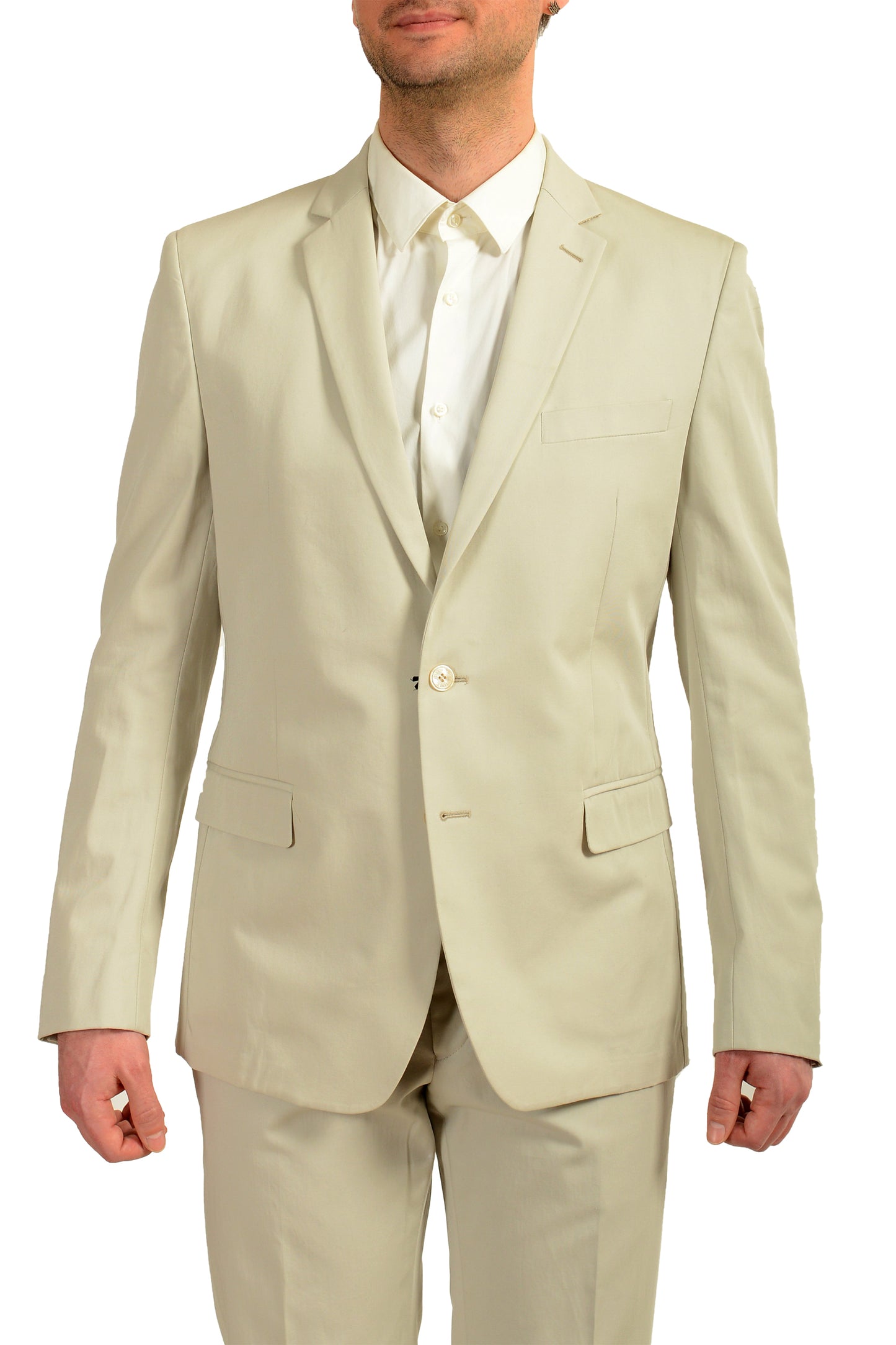 Versace Collection Men's Light Gray Two Button Suit US 42 IT 52