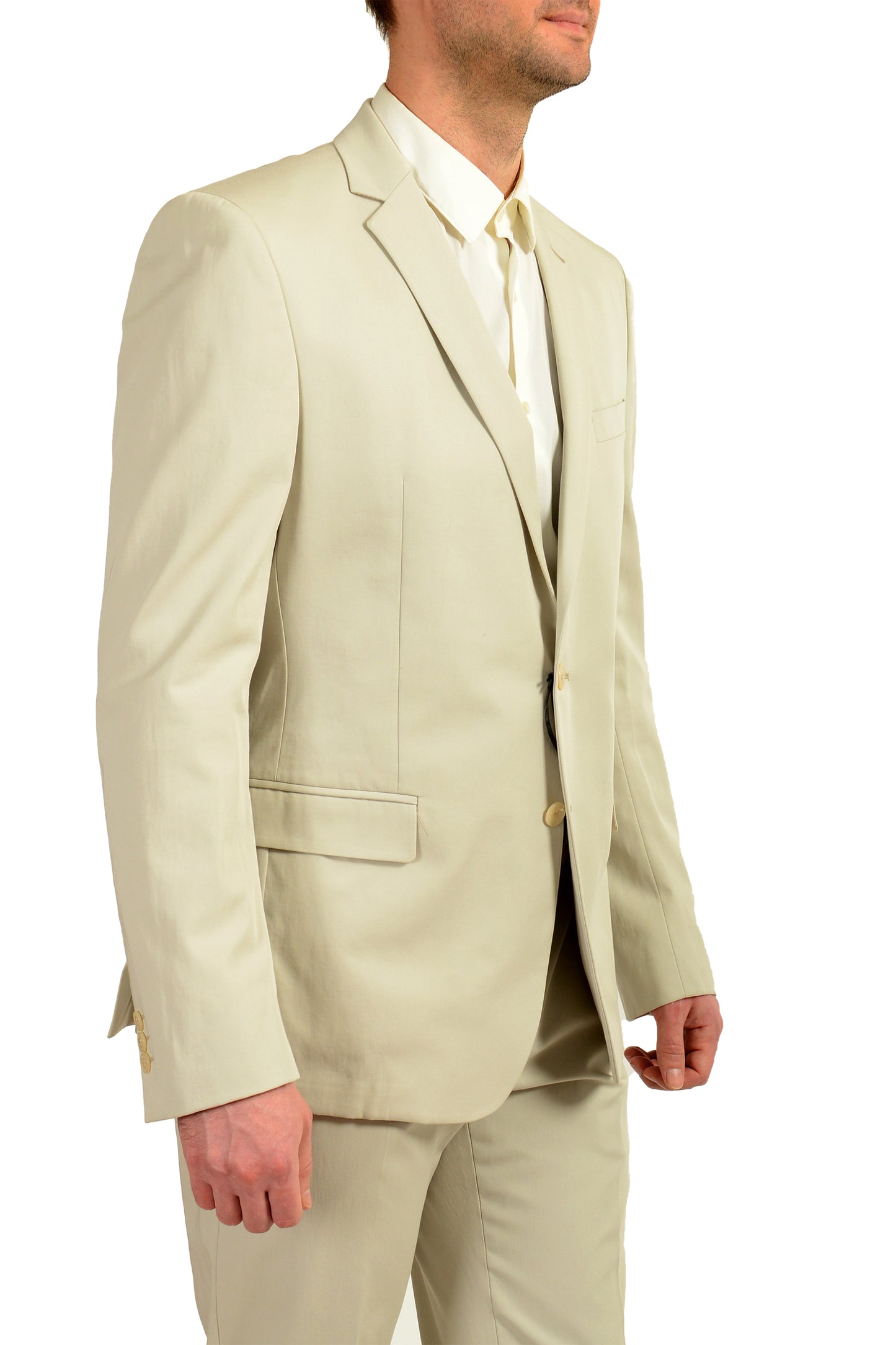 Versace Collection Men's Light Gray Two Button Suit US 42 IT 52