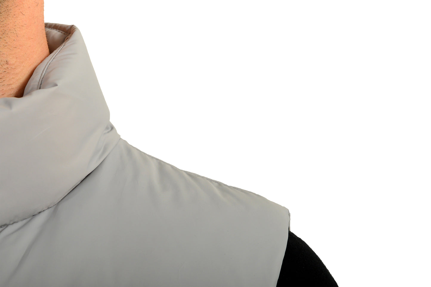 Versace Men's Gray Greca Print Down Sleeveless Jacket Puffer Vest US S IT 48