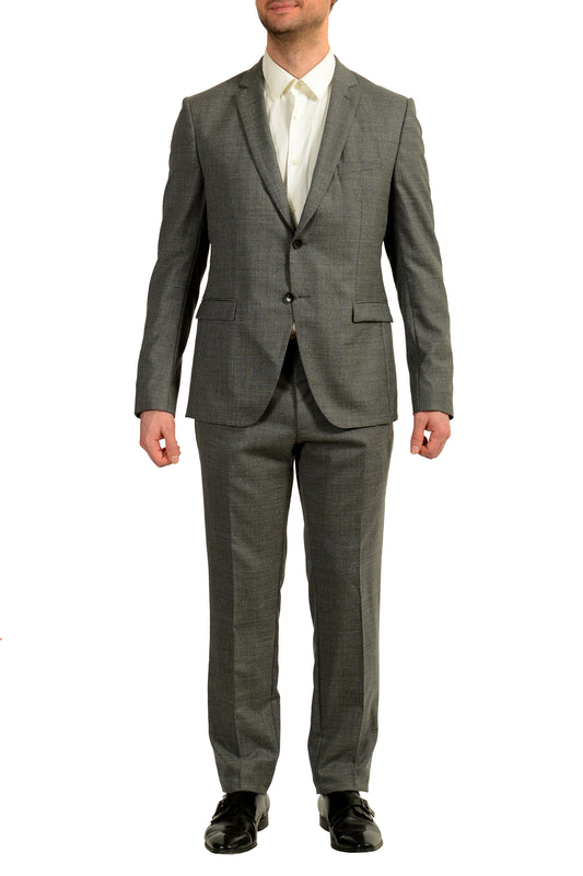 Hugo Boss Men's "Reymond/Wenten" Extra Slim Fit Gray 100%Wool Suit US 42R IT 52R