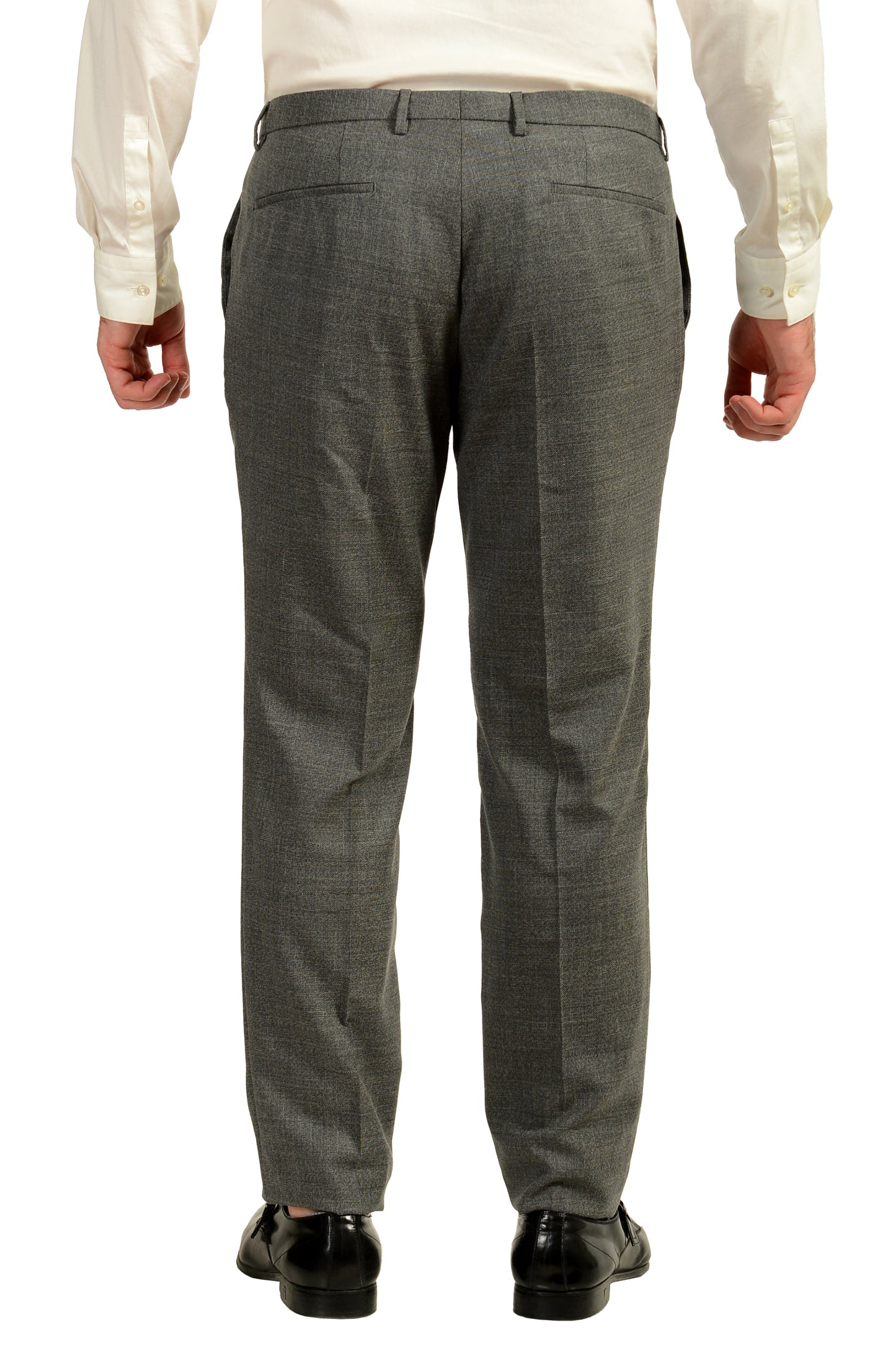 Hugo Boss Men's "Reymond/Wenten" Extra Slim Fit Gray 100%Wool Suit US 42R IT 52R