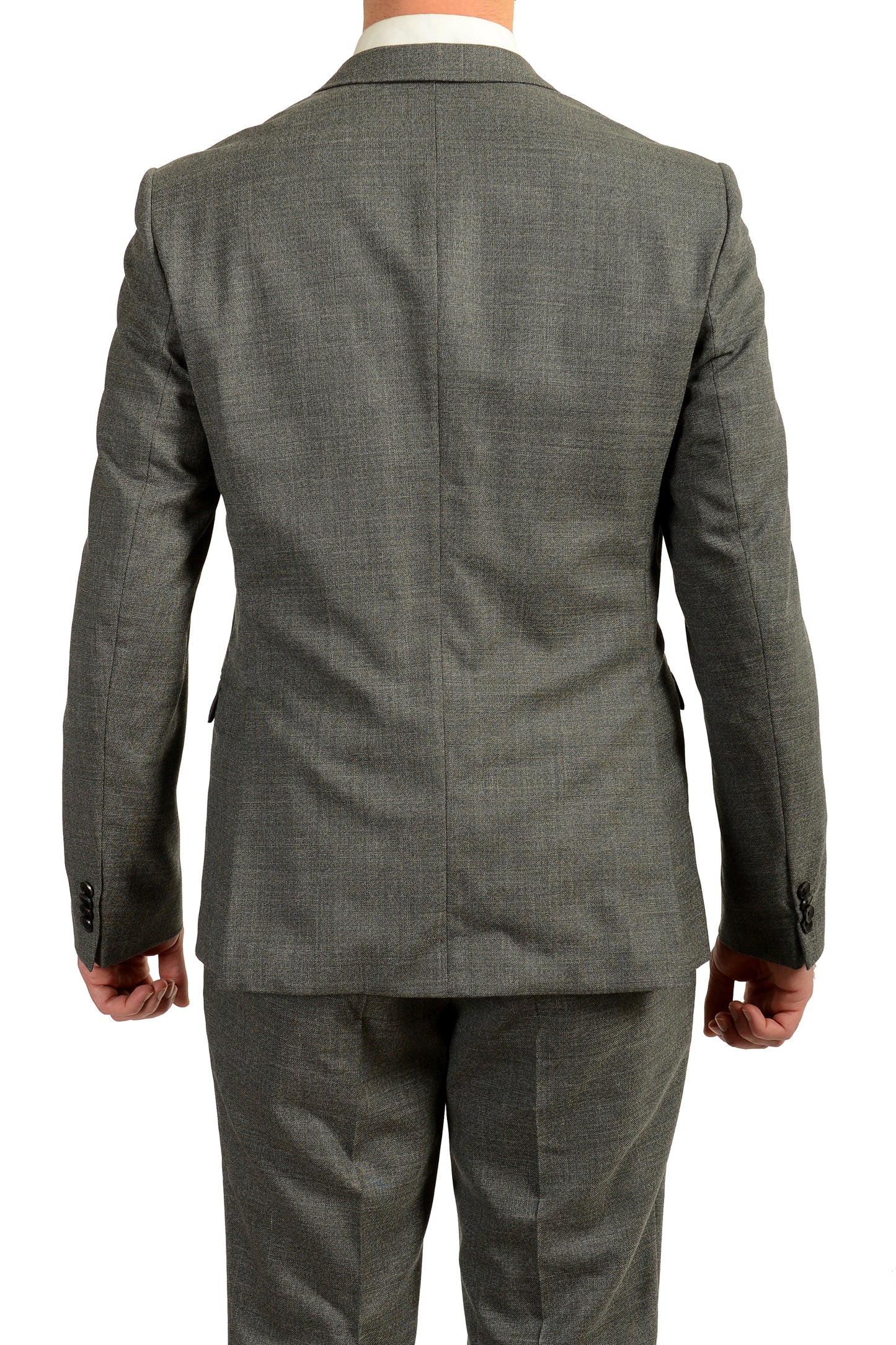 Hugo Boss Men's "Reymond/Wenten" Extra Slim Fit Gray 100%Wool Suit US 42R IT 52R