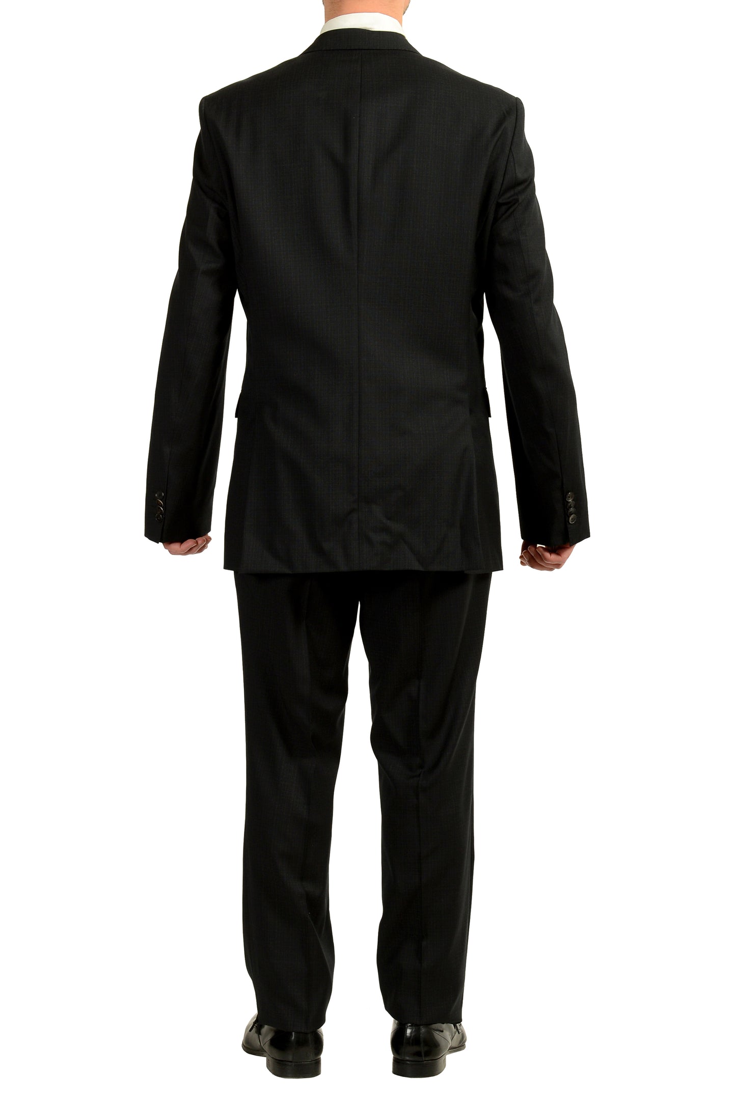 Hugo Boss Men's "Phoenix/Madisen" Comfort Fit Plaid 100% Wool Suit US 42L IT 52L