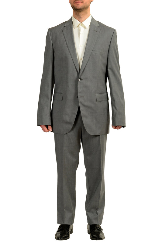 Hugo Boss Men's "Johnstons5/Lenon1" Regular Fit 100% Wool Suit US 44L IT 54L