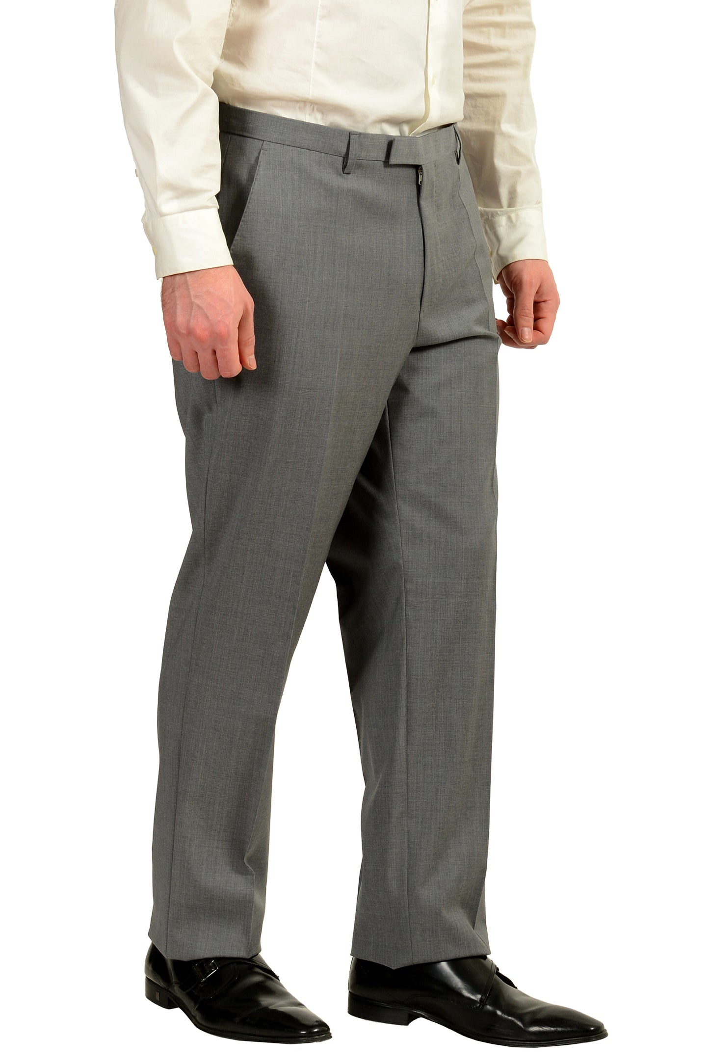 Hugo Boss Men's "Johnstons5/Lenon1" Regular Fit 100% Wool Suit US 44L IT 54L