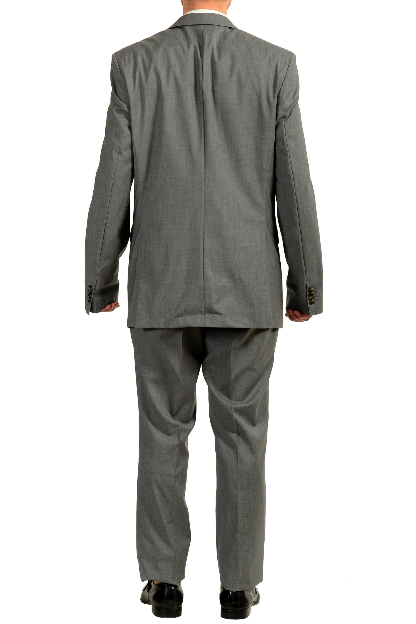 Hugo Boss Men's "Johnstons5/Lenon1" Regular Fit 100% Wool Suit US 44L IT 54L