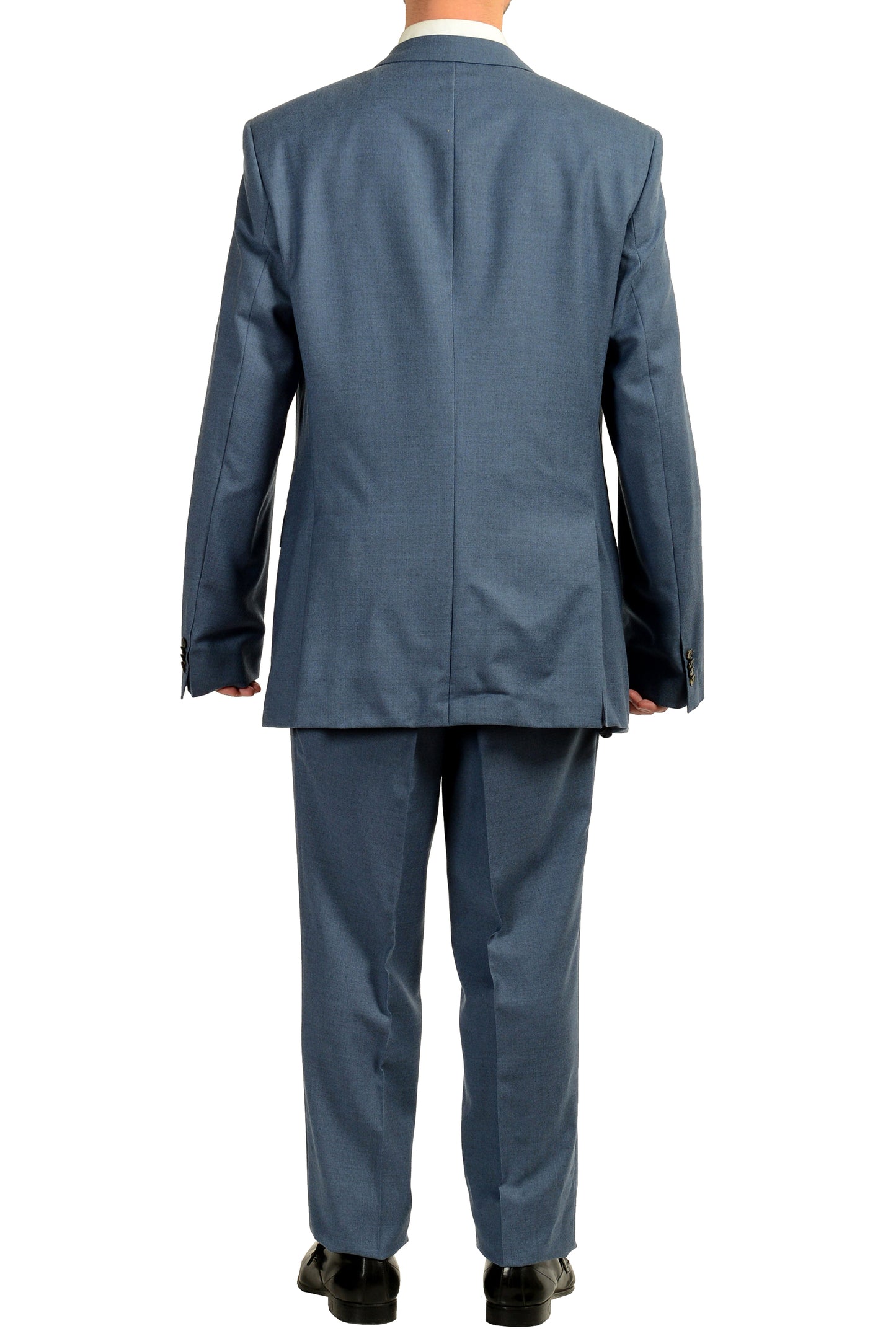 Hugo Boss Men's "Huge6/Genius5" Slim Fit 100% Wool Two Button Suit US 48L IT 58L