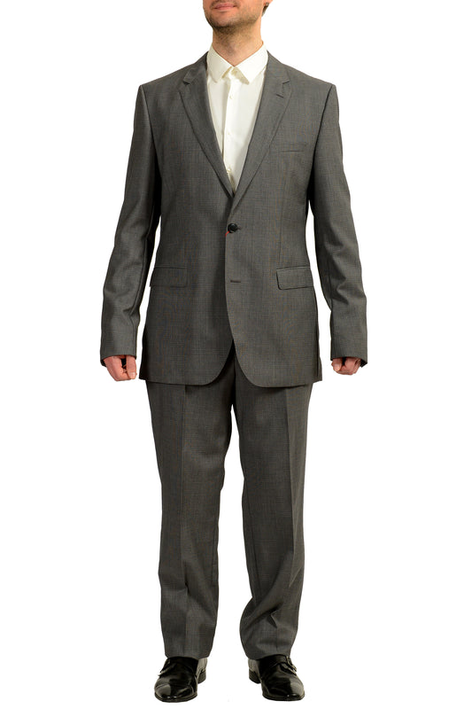 Hugo Boss Men's "Jeffery/Simmons182" Regular Fit 100% Wool Suit US 44L IT 54L