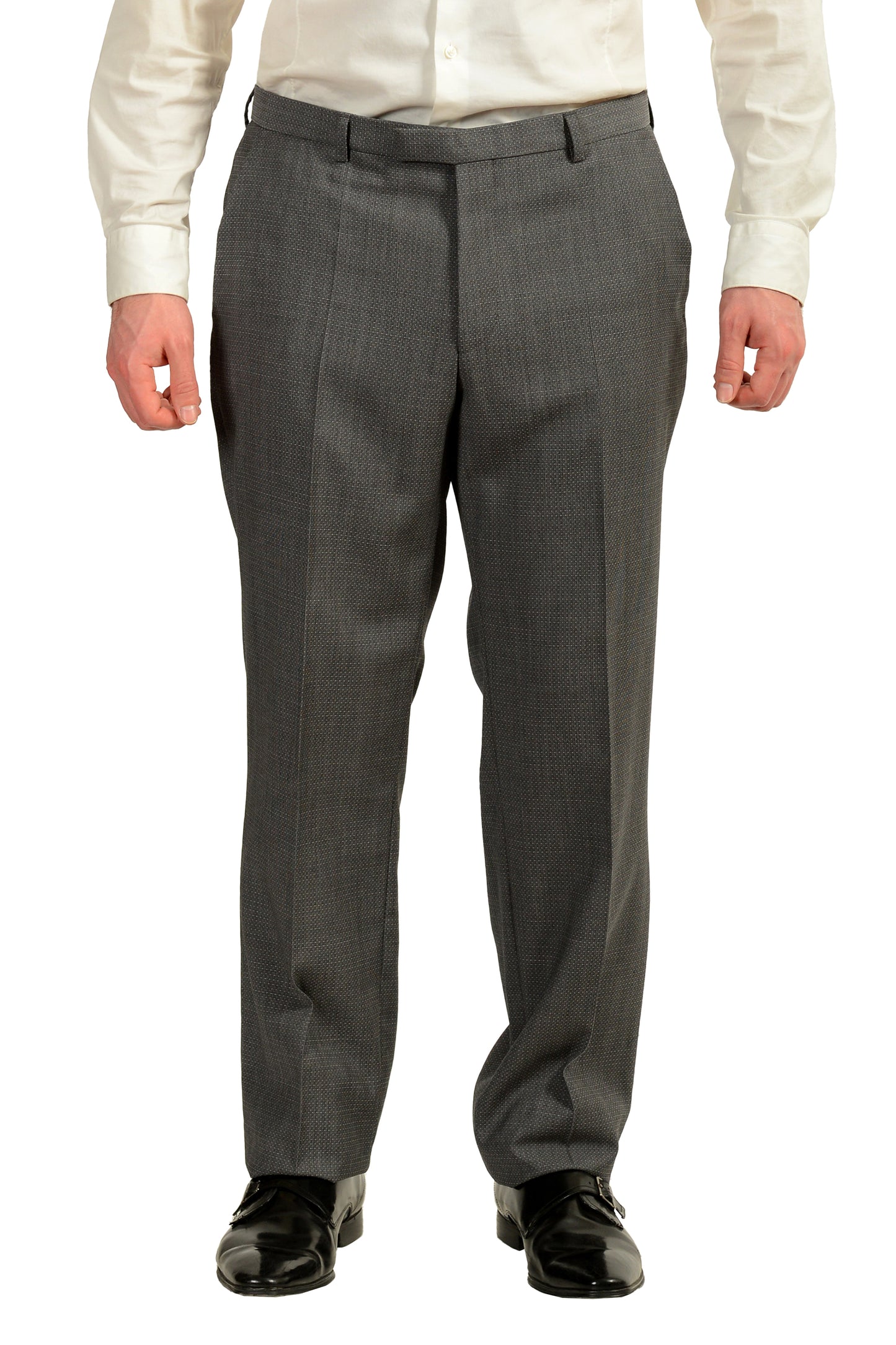 Hugo Boss Men's "Jeffery/Simmons182" Regular Fit 100% Wool Suit US 44L IT 54L