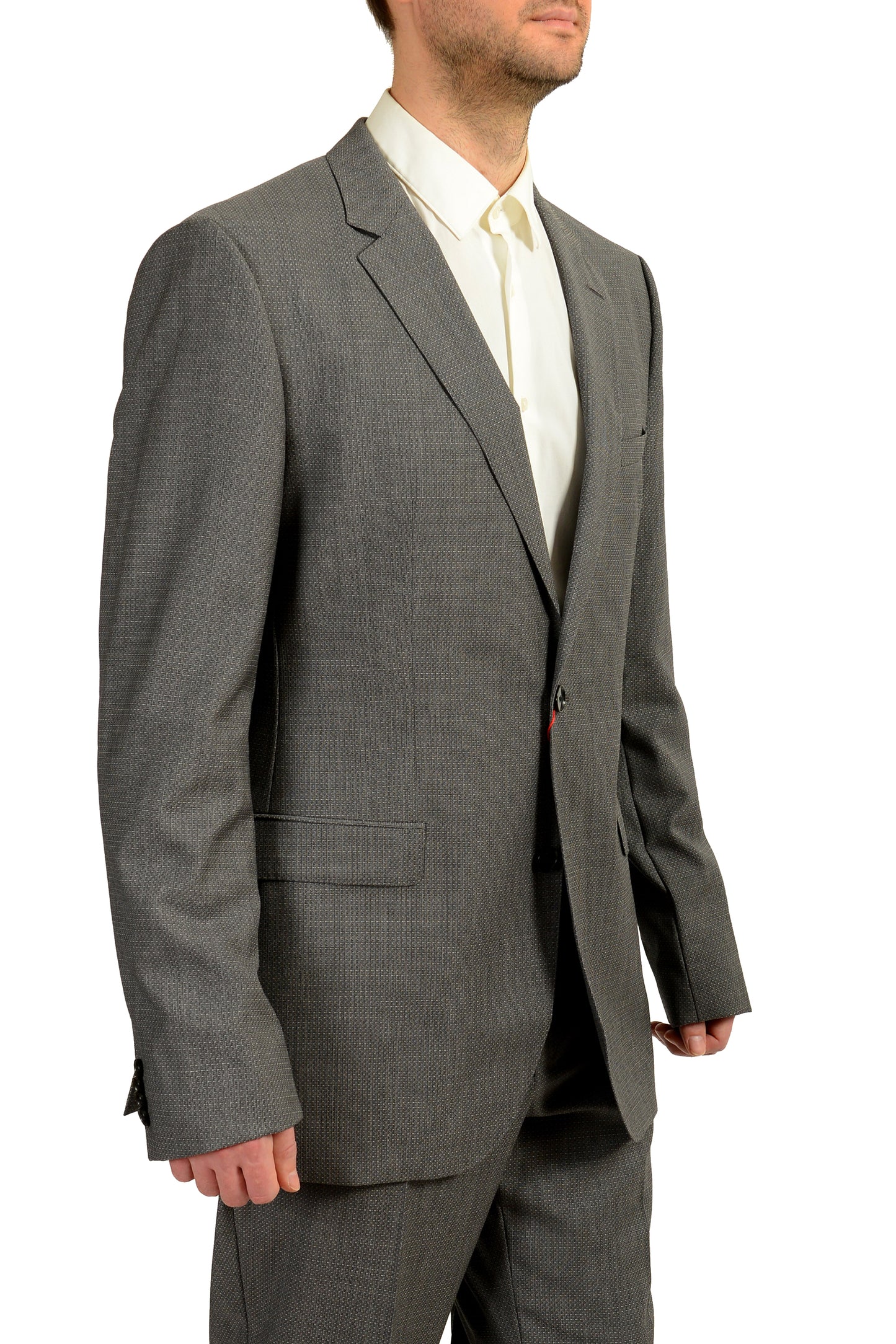 Hugo Boss Men's "Jeffery/Simmons182" Regular Fit 100% Wool Suit US 44L IT 54L