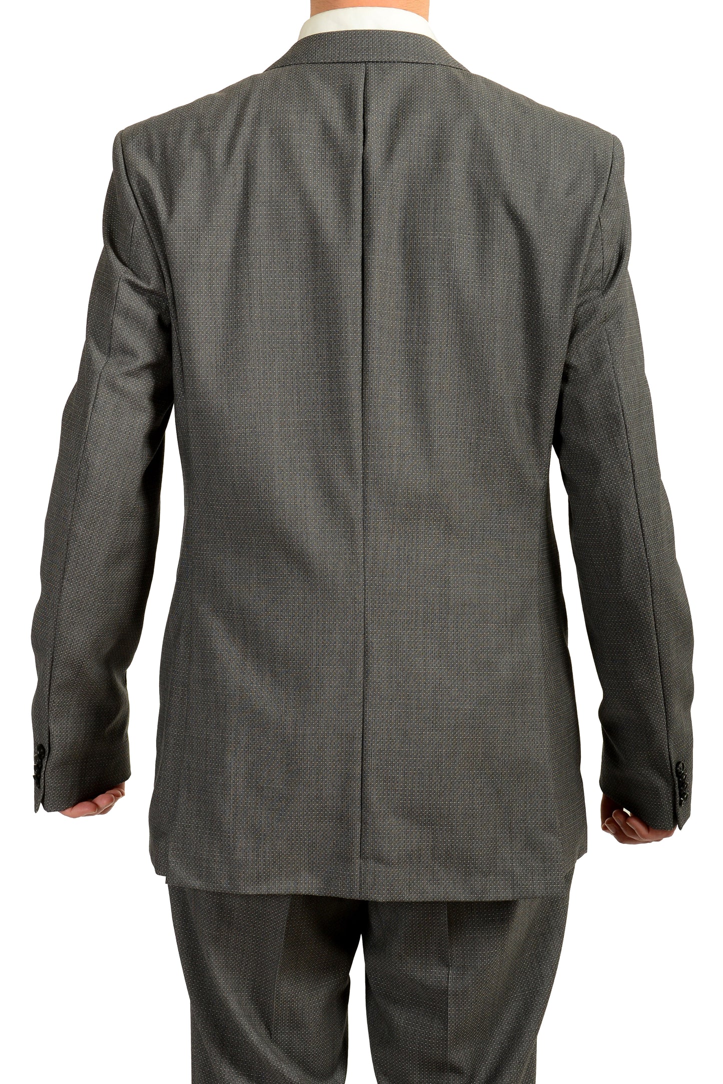 Hugo Boss Men's "Jeffery/Simmons182" Regular Fit 100% Wool Suit US 44L IT 54L