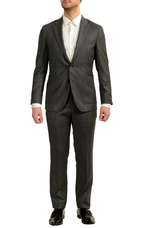 Hugo Boss Men's "T-Hunter/Goswin" 100% Wool Gray Two Button Suit US 38R IT 48R