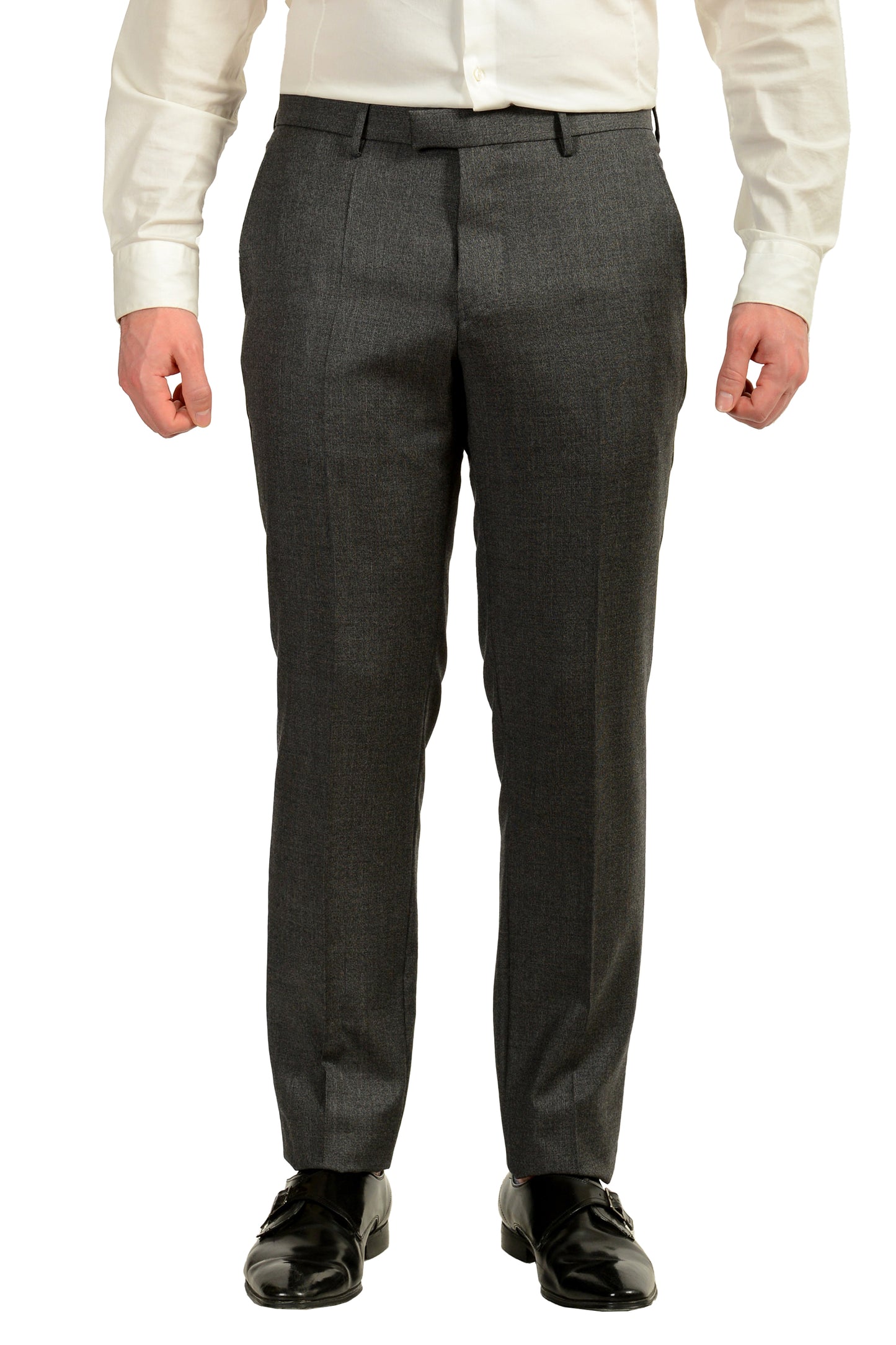 Hugo Boss Men's "T-Hunter/Goswin" 100% Wool Gray Two Button Suit US 38R IT 48R